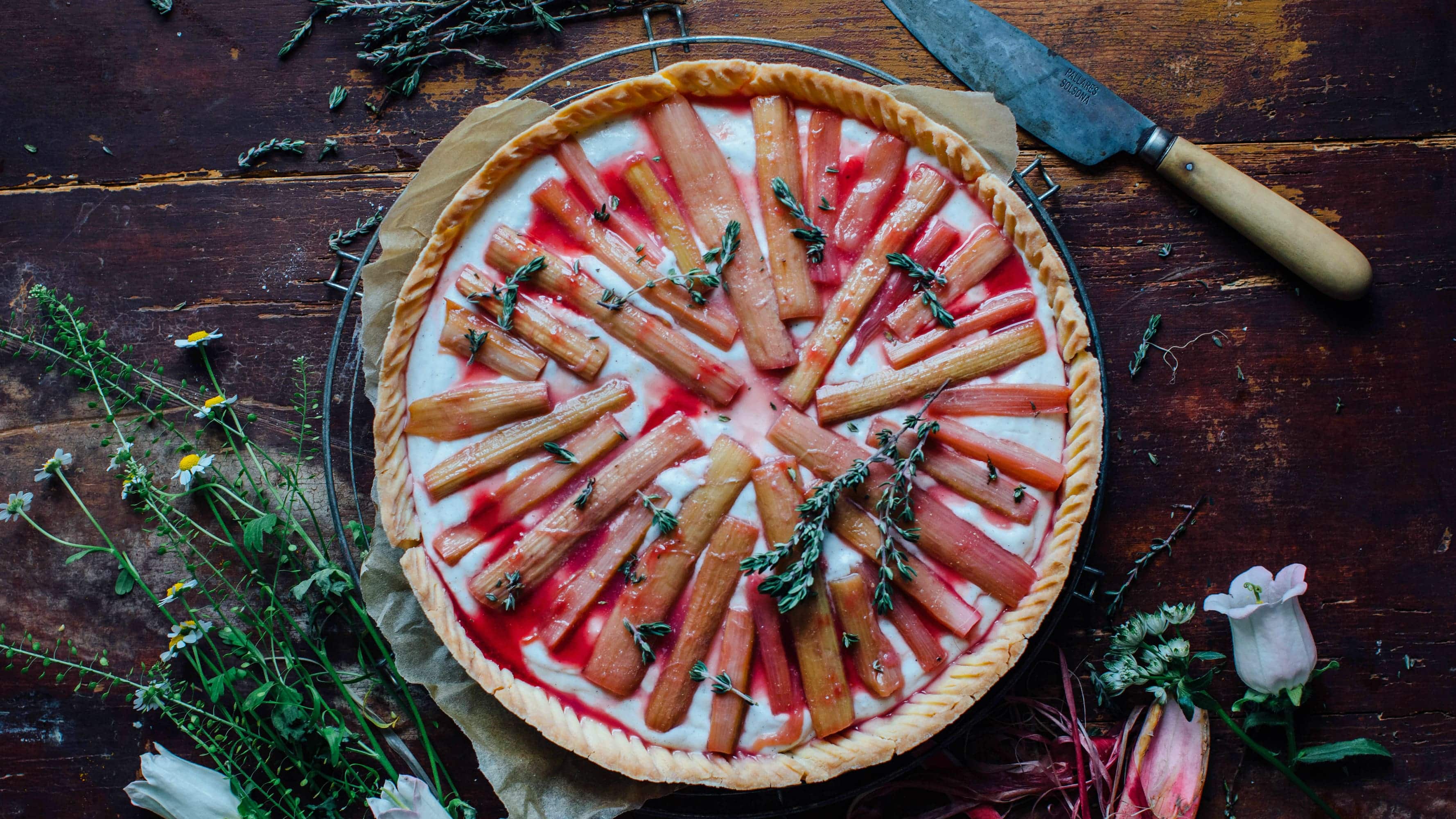 Rhabarber-Joghurt-Tarte Rhabarber-Joghurt-Tarte