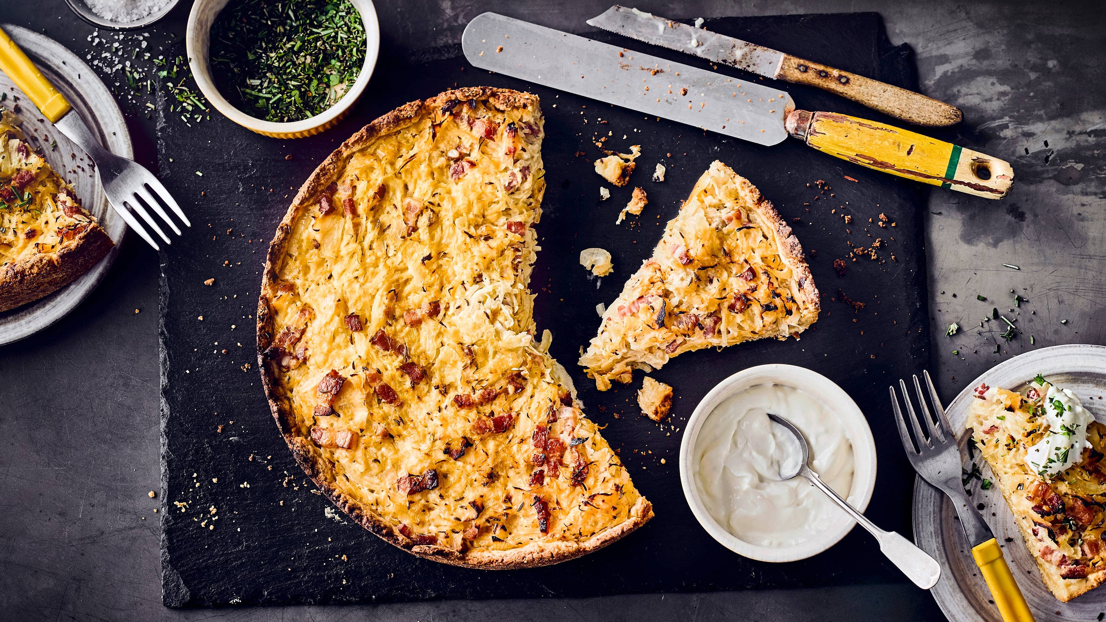 Sauerkrautkuchen Sauerkrautkuchen