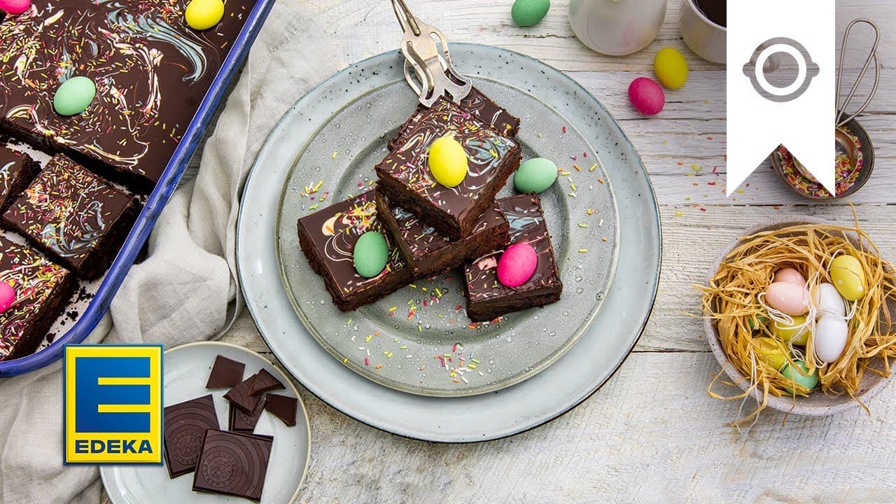 Chocolate Bark Brownies Rezept YouTube Platzhalterbild für ein Video mit dem Titel 'Chocolate Bark Brownies Rezept '.