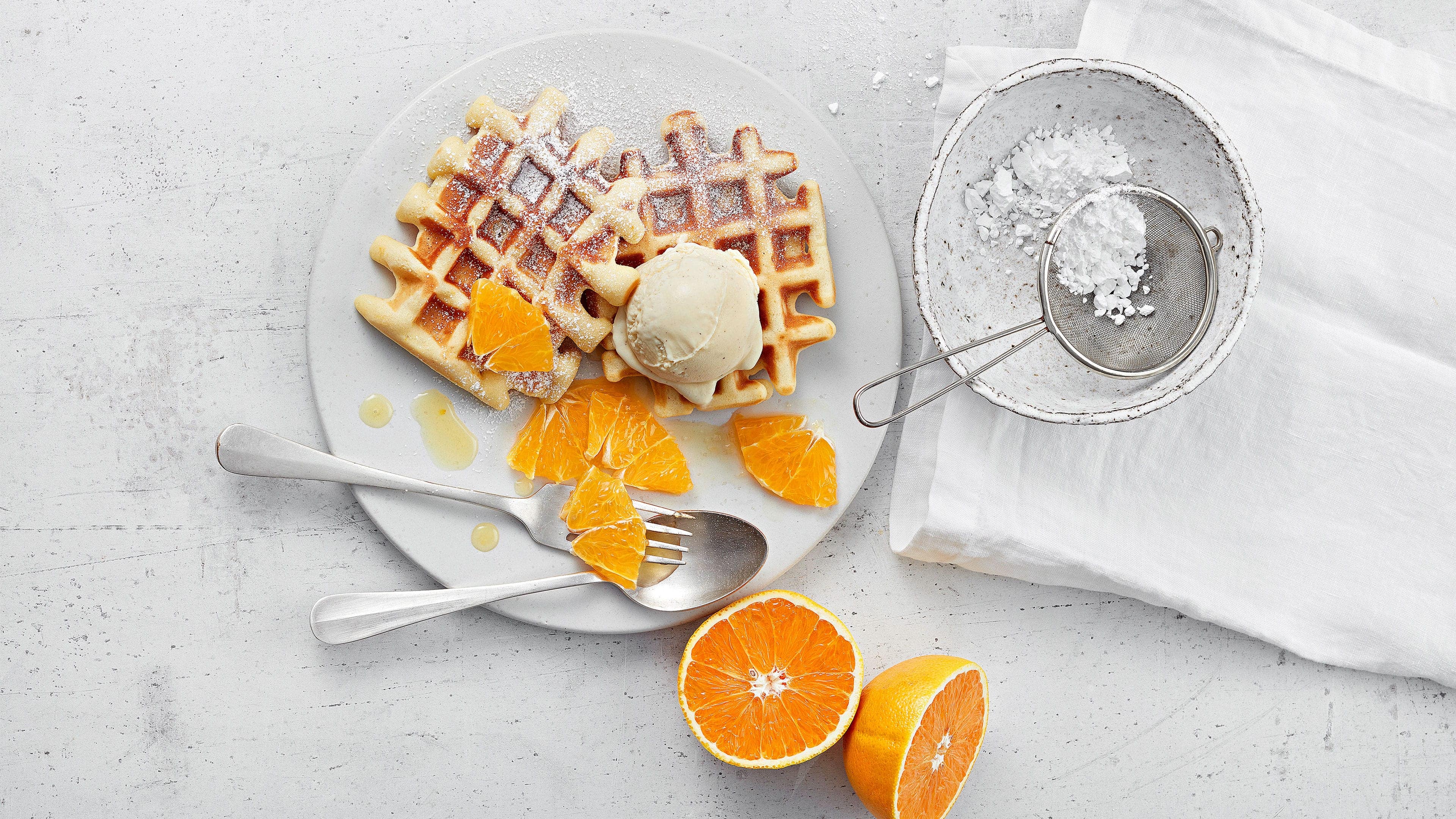 Mandel-Waffeln mit Marzipan Mandel-Waffeln mit Marzipan
