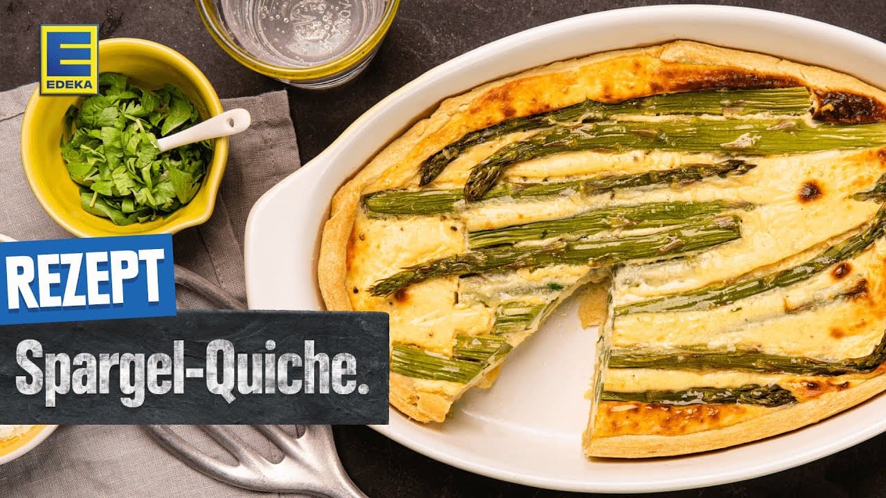 Spargel-Quiche YouTube Platzhalterbild für ein Video mit dem Titel 'Spargel-Quiche'.
