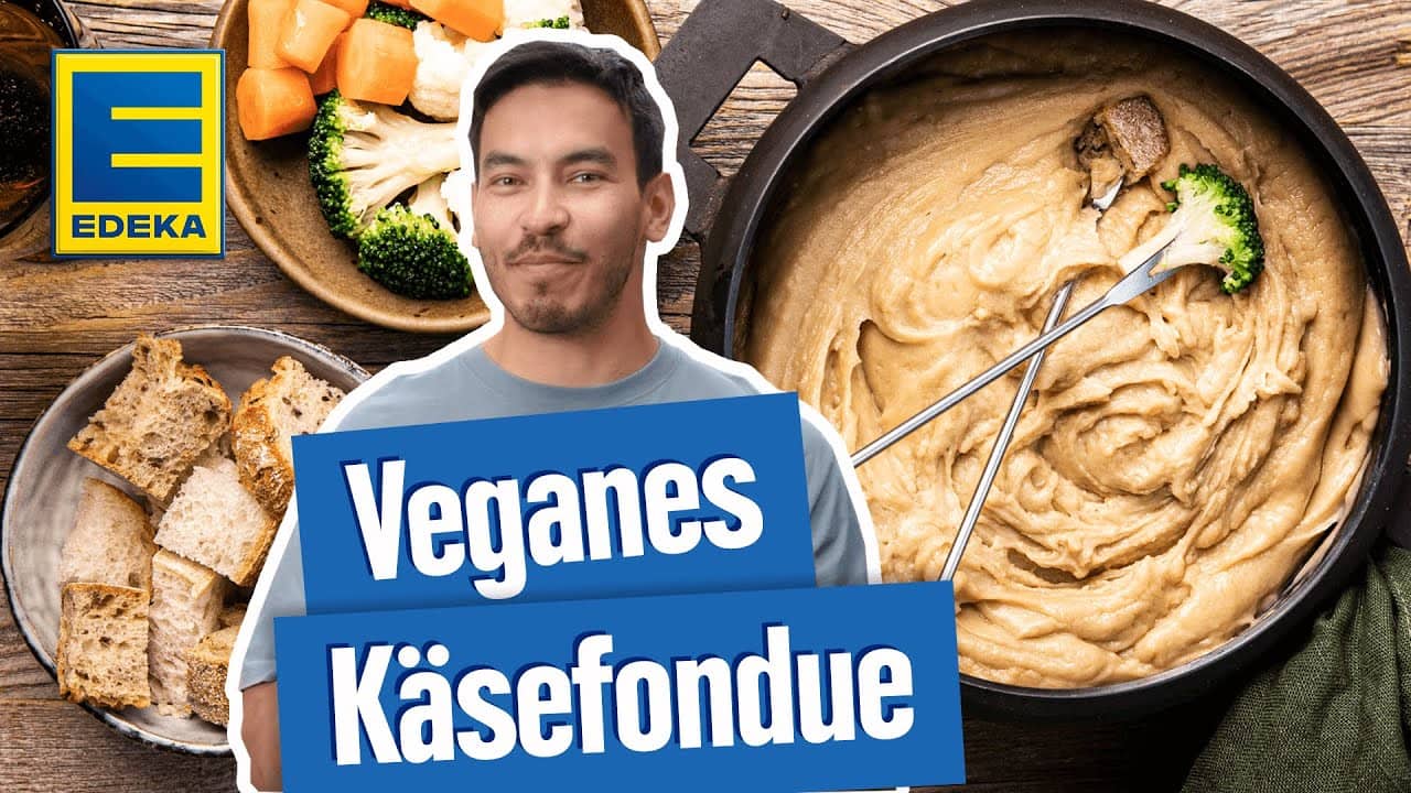 Veganes Käsefondue YouTube Platzhalterbild für ein Video mit dem Titel 'Veganes Käsefondue'.