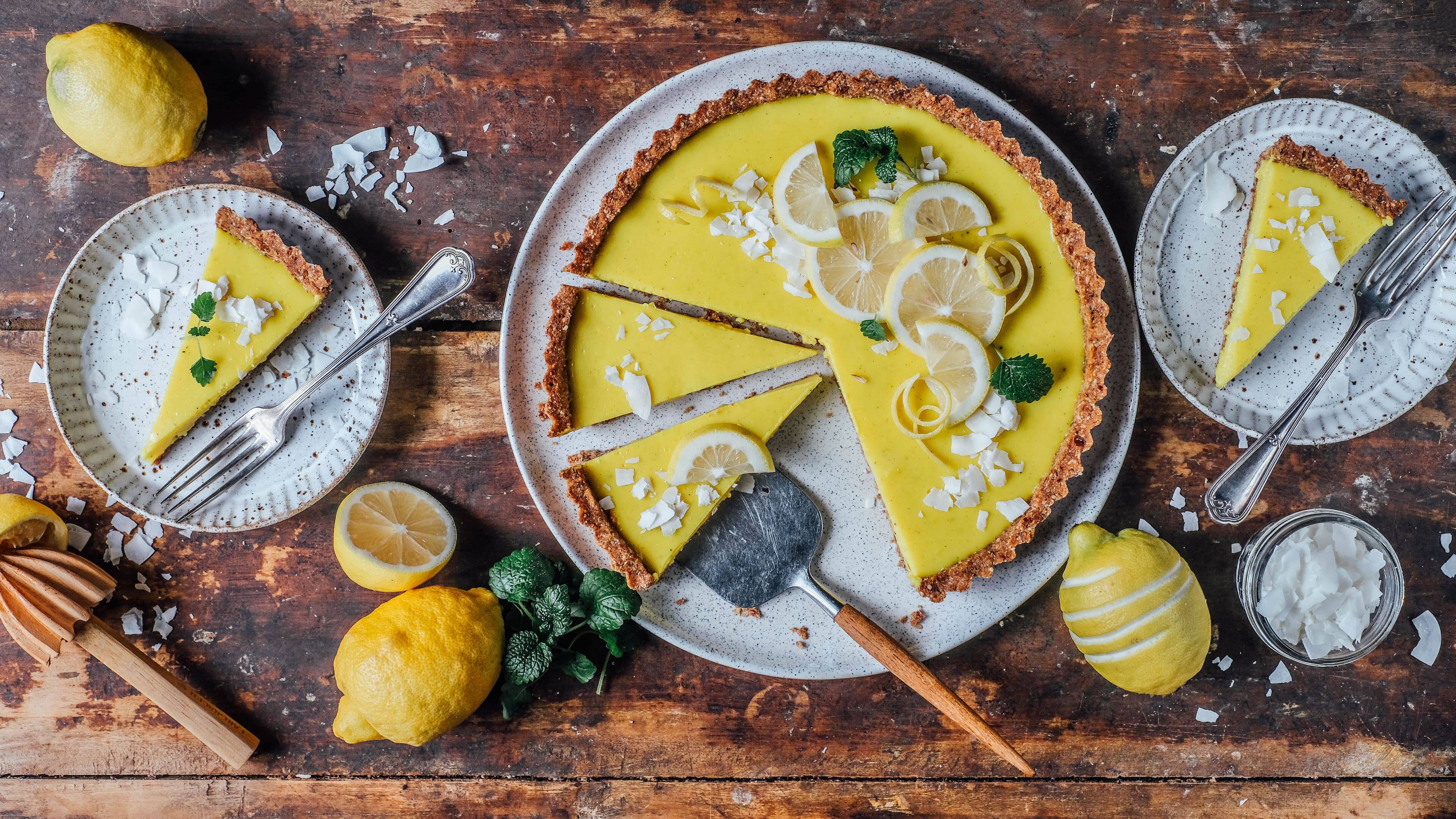 Vegane Zitronentarte Vegane Zitronentarte