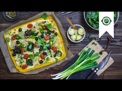 Polenta-Pizza YouTube Platzhalterbild für ein Video mit dem Titel 'Polenta-Pizza'.