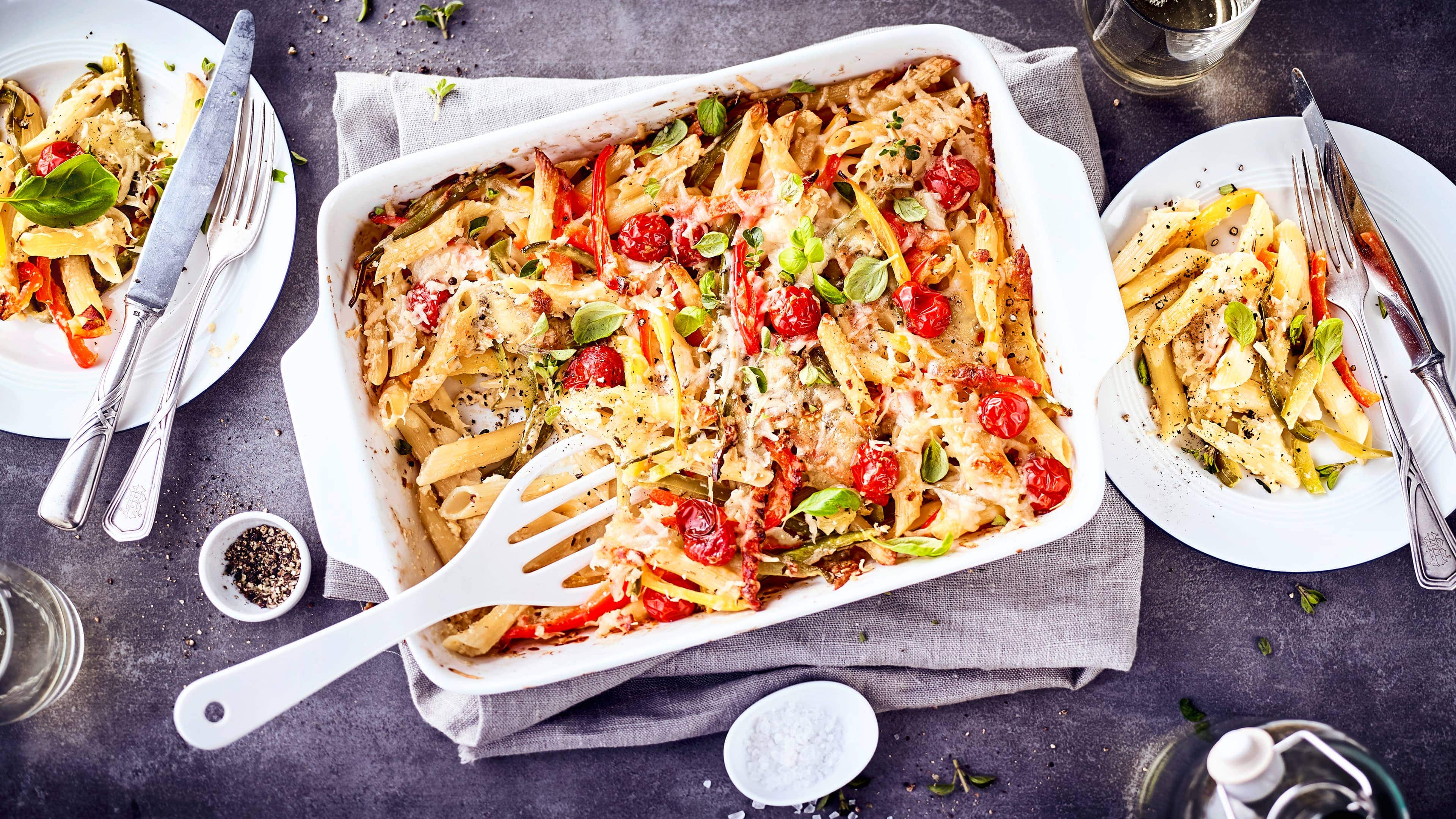Paprika-Nudelauflauf Paprika-Nudelauflauf