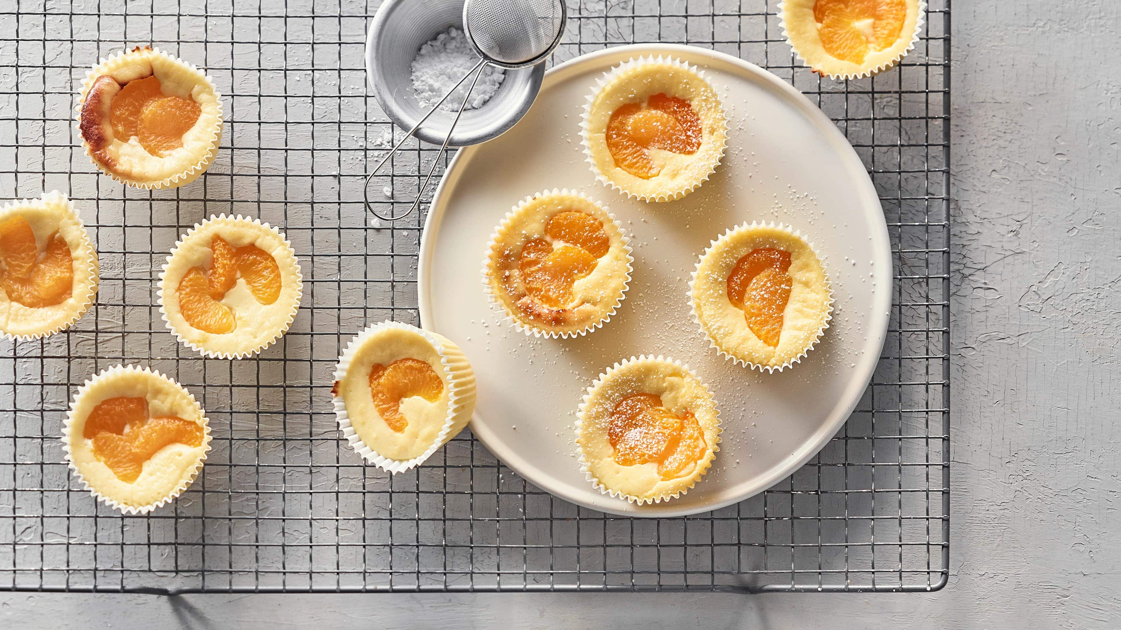 Käsekuchen Muffins mit Mandarinen Käsekuchen Muffins mit Mandarinen