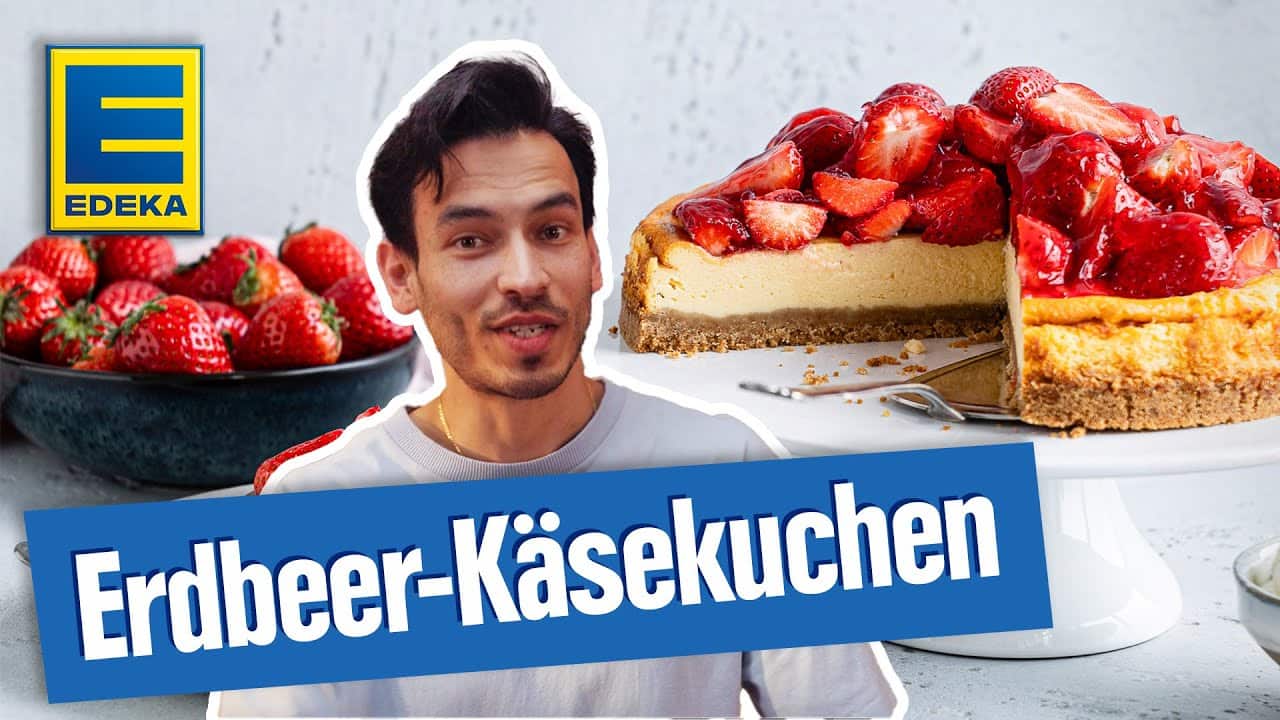Erdbeer-Käsekuchen YouTube Platzhalterbild für ein Video mit dem Titel 'Erdbeer-Käsekuchen'.