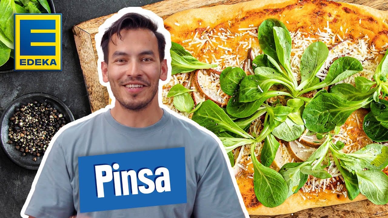 Pinsa Rezept YouTube Platzhalterbild für ein Video mit dem Titel 'Pinsa Rezept'.