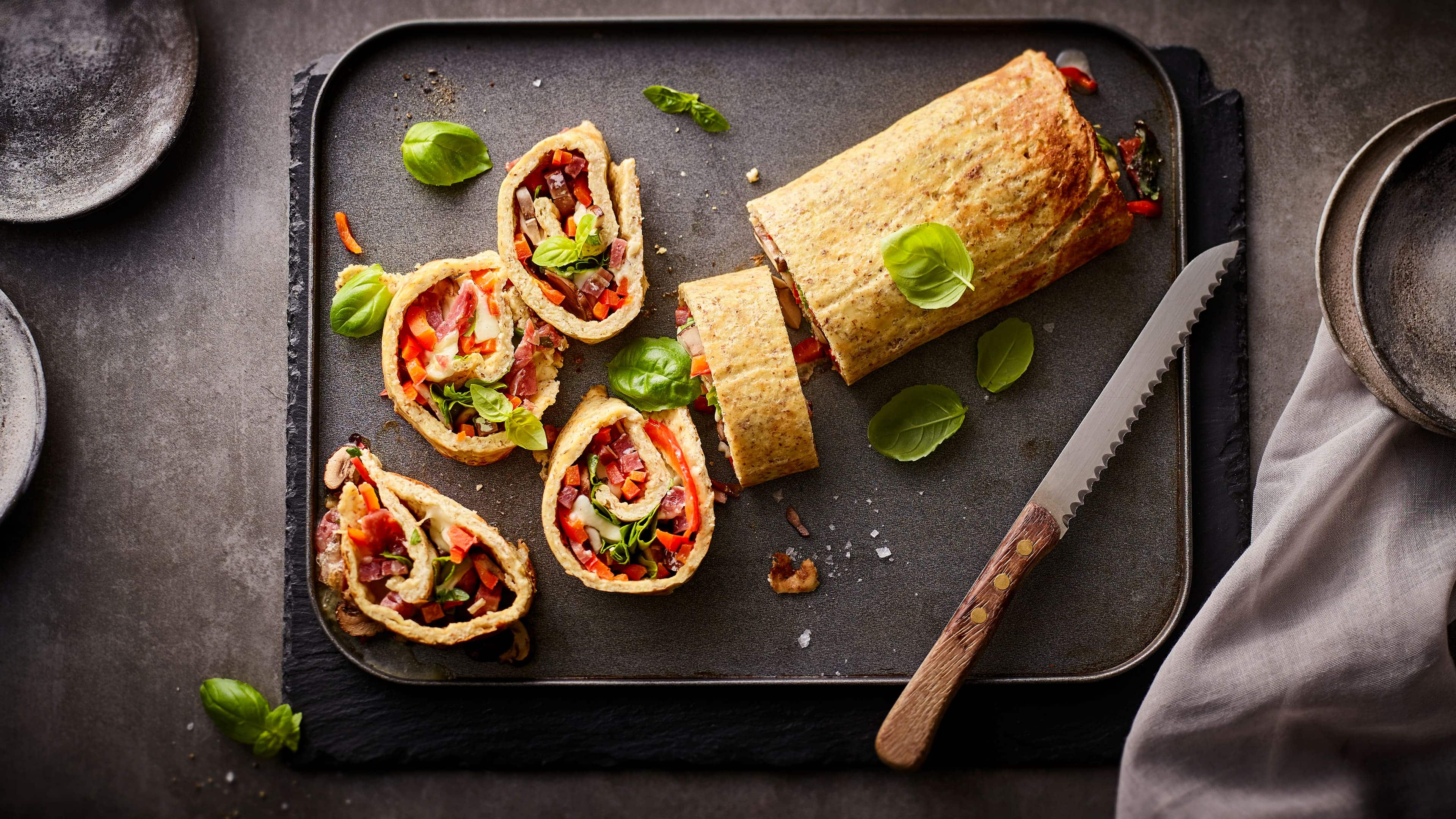 Low-Carb-Pizzarolle Low-Carb-Pizzarolle