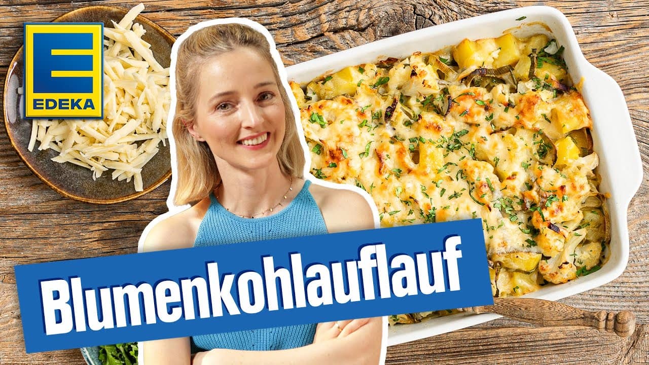 Einfacher Blumenkohlauflauf YouTube Platzhalterbild für ein Video mit dem Titel 'Einfacher Blumenkohlauflauf'.
