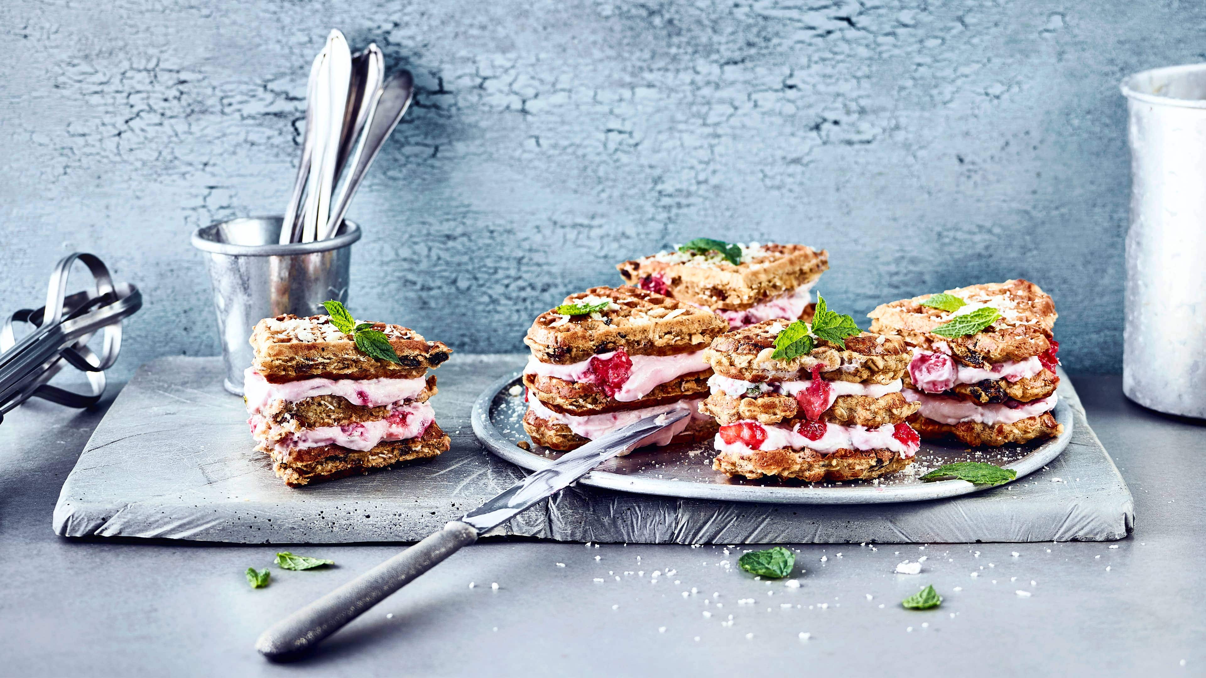 Müsliwaffeln mit Quark Müsliwaffeln mit Quark