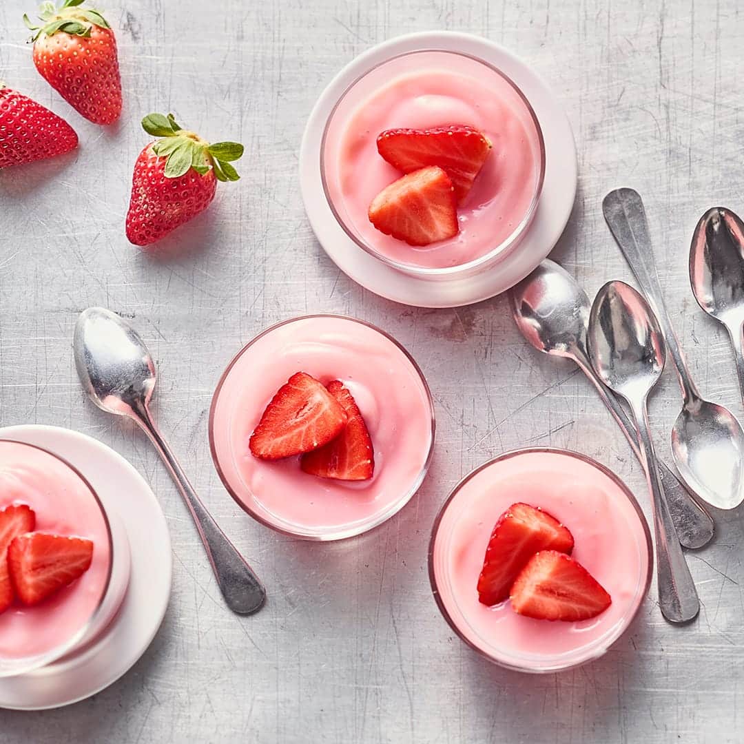 Erdbeerpudding