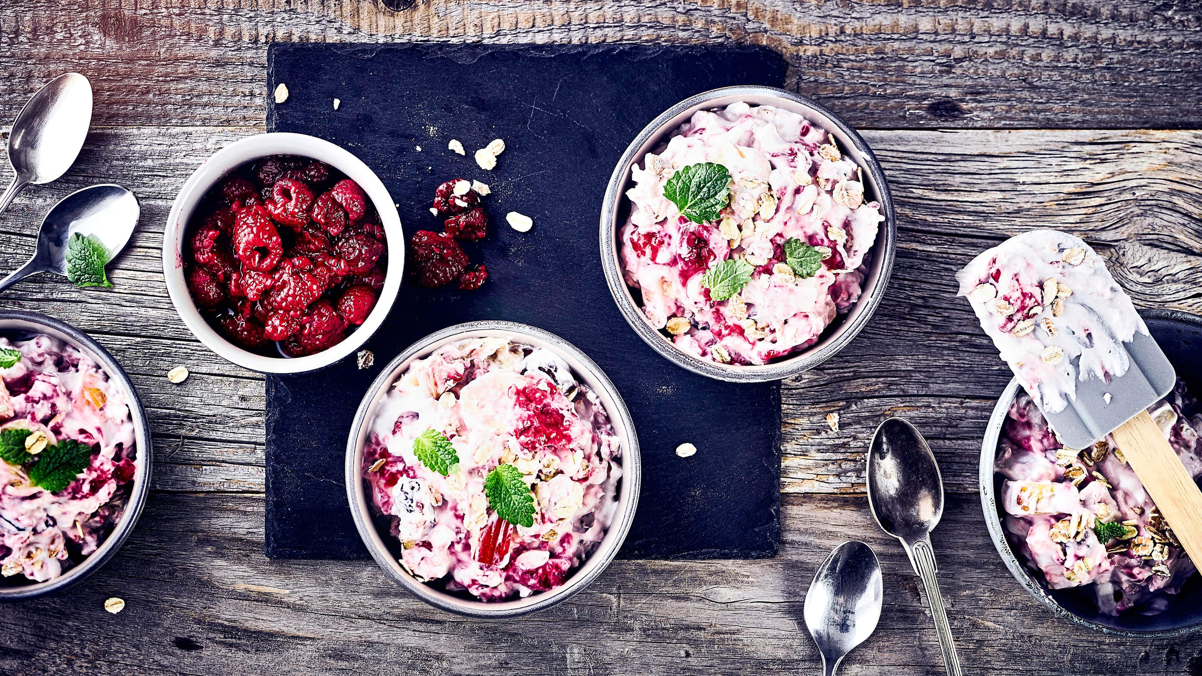 Früchtequark mit Getreide Früchtequark mit Getreide