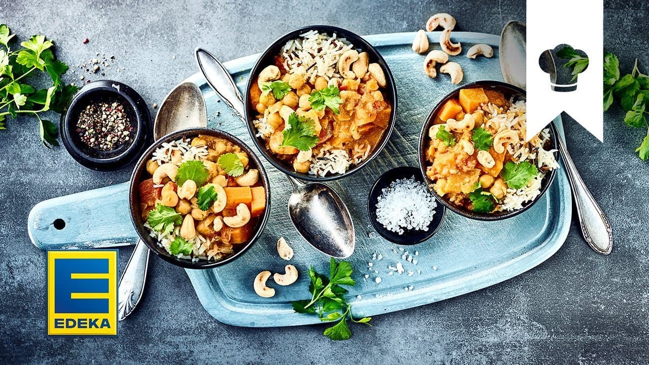 Kichererbsencurry Rezept YouTube Platzhalterbild für ein Video mit dem Titel 'Kichererbsencurry Rezept'.
