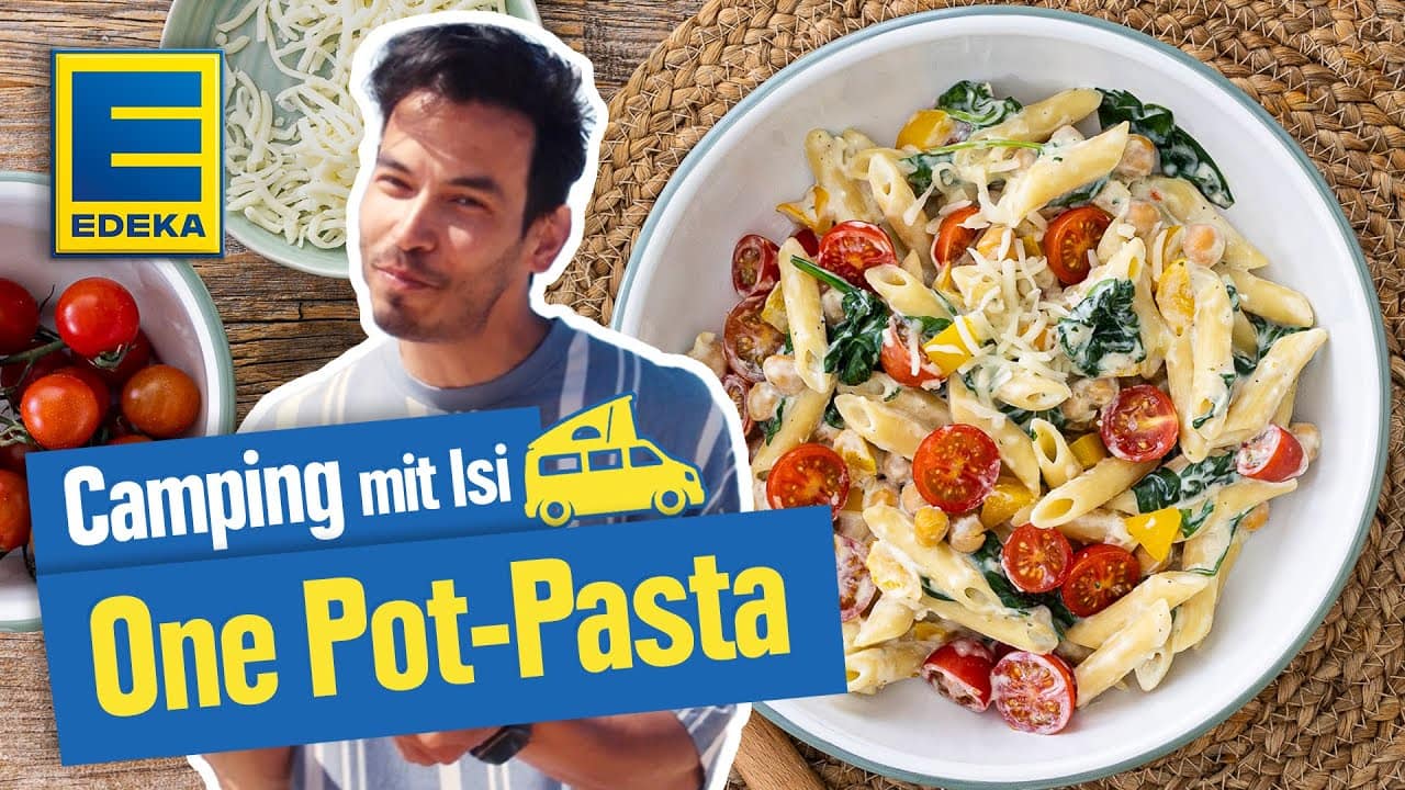 Einfache One Pot Pasta YouTube Platzhalterbild für ein Video mit dem Titel 'Einfache One Pot Pasta'.