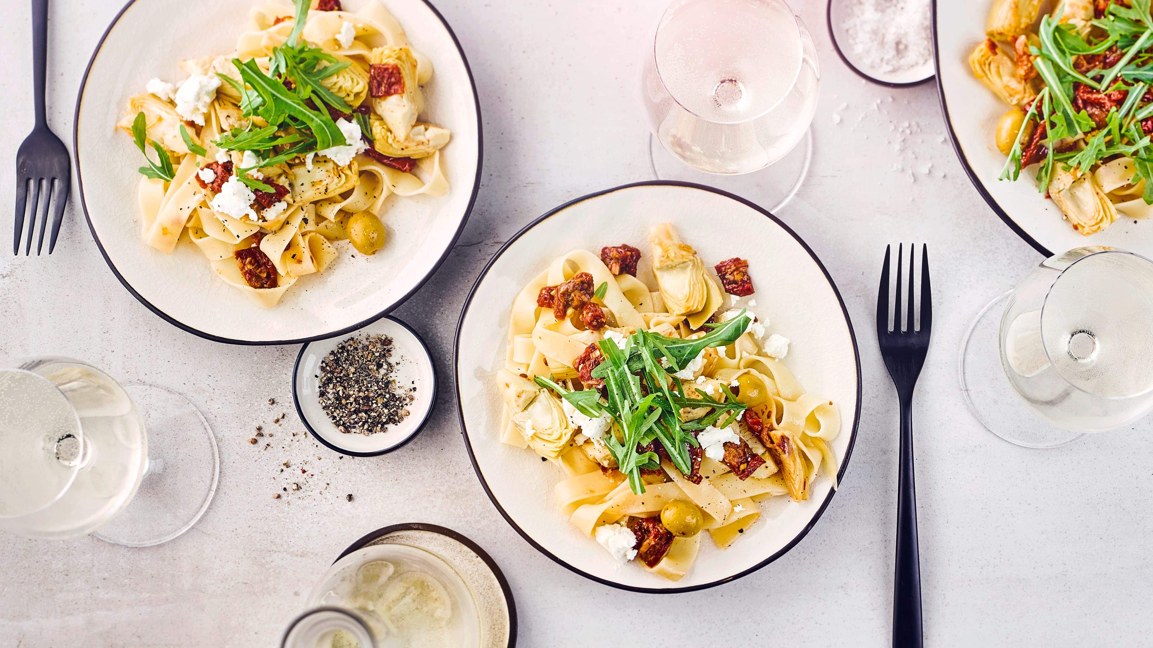 Pasta mit Artischocken Pasta mit Artischocken