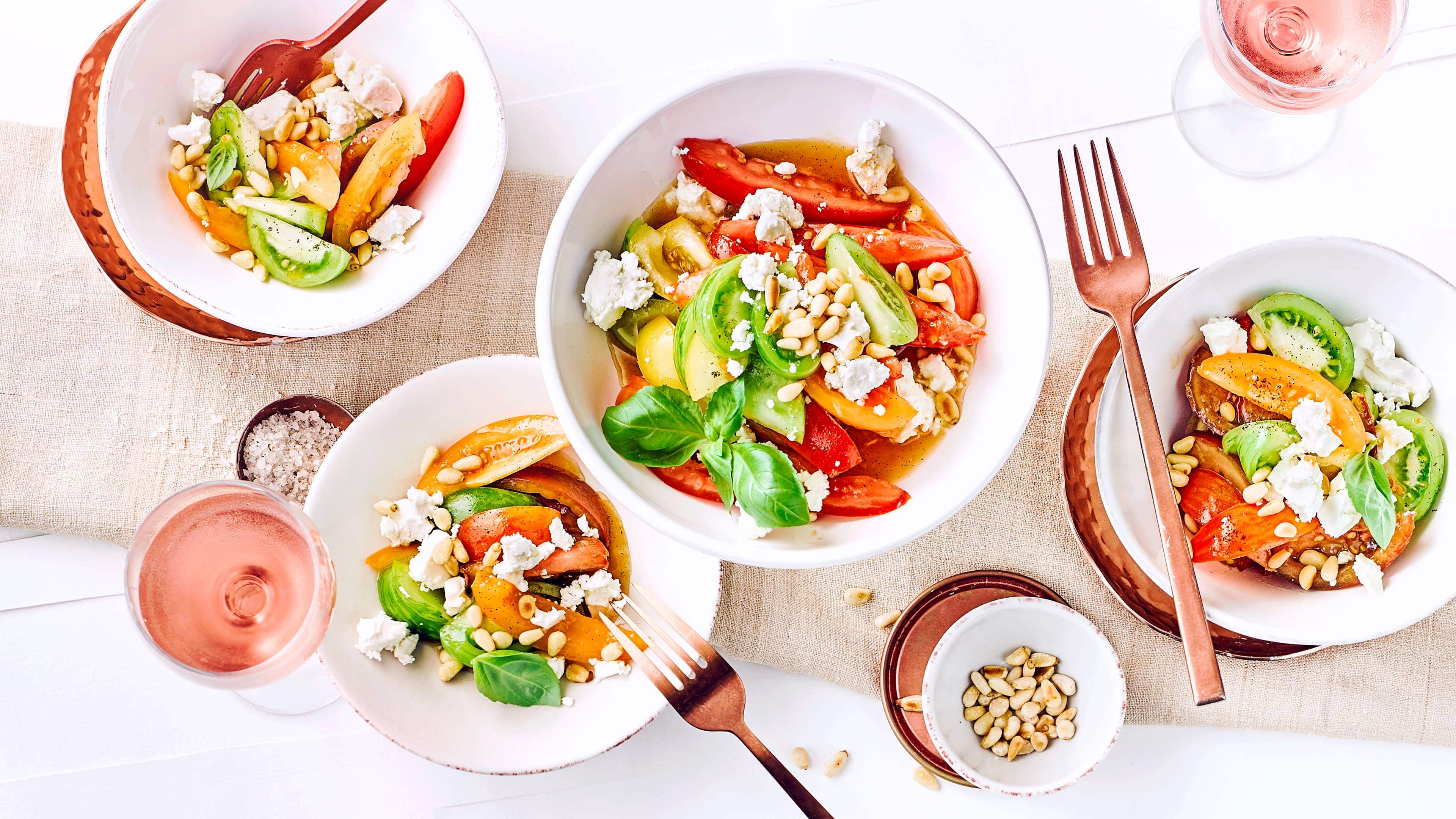 Tomatensalat mit Feta Tomatensalat mit Feta