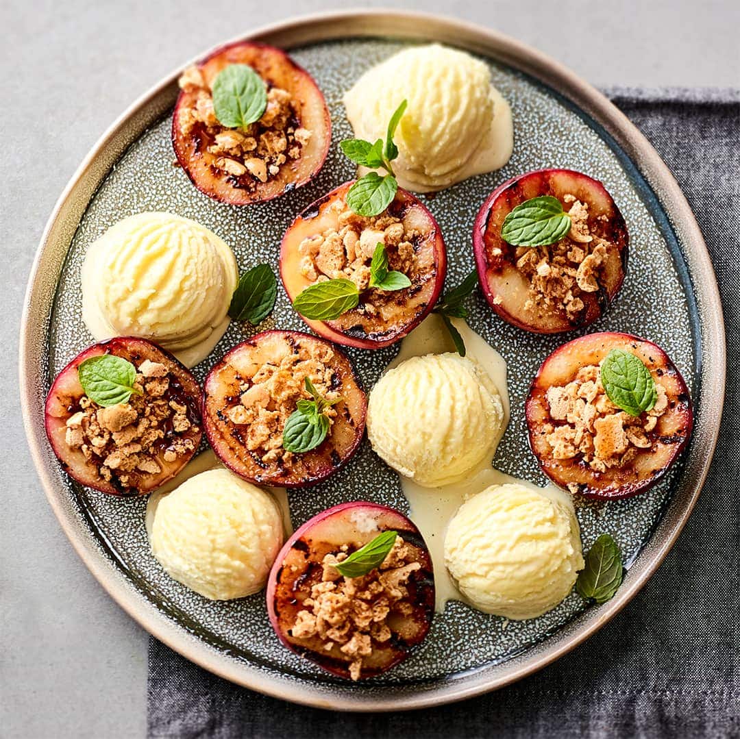 Rezept gegrillte Pfirsiche