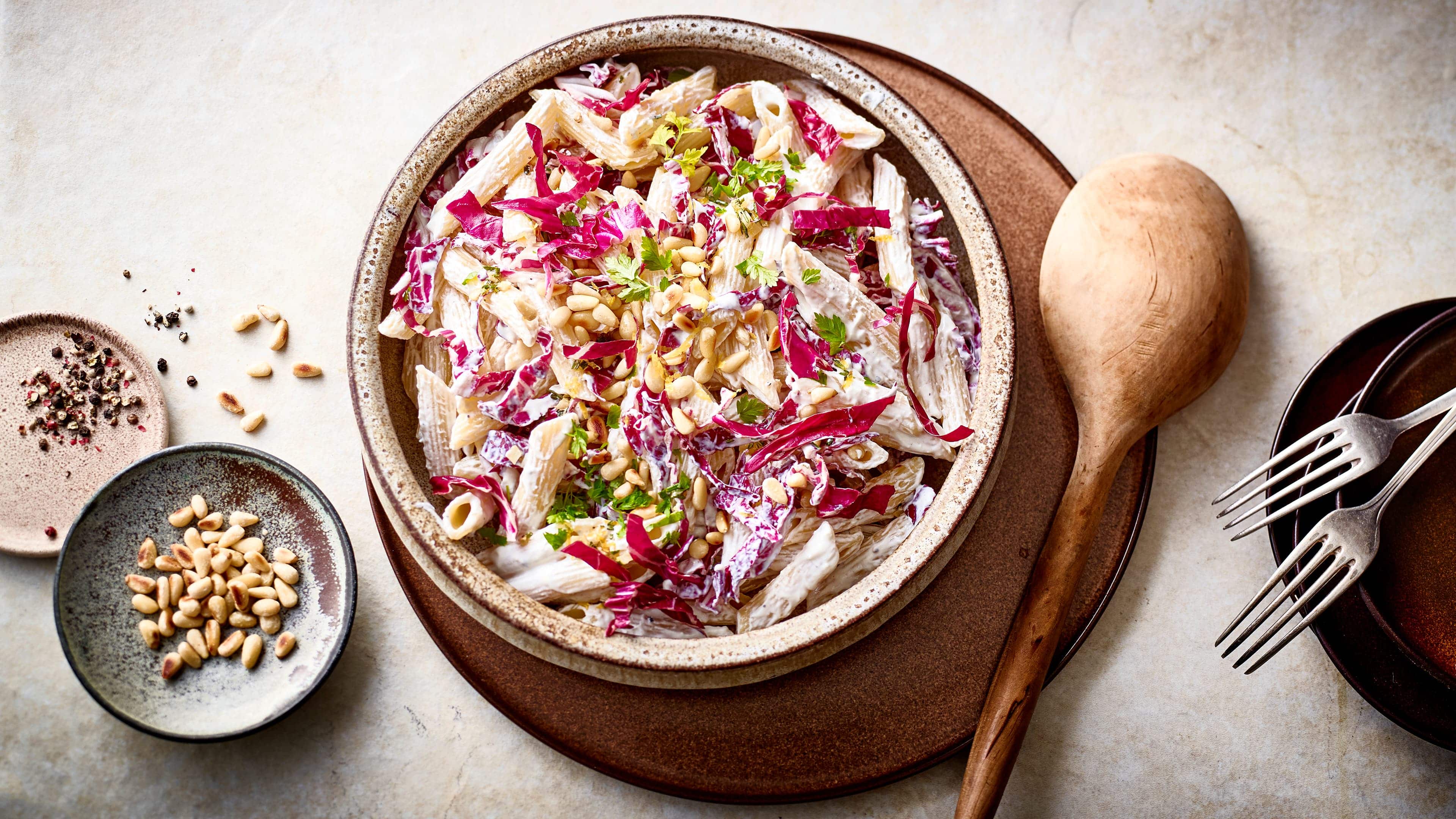 Pasta mit Radicchio Pasta mit Radicchio
