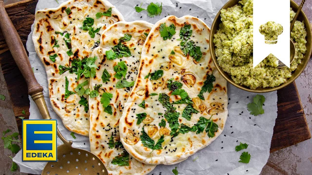 Naan Brot Rezept YouTube Platzhalterbild für ein Video mit dem Titel 'Naan Brot Rezept'.