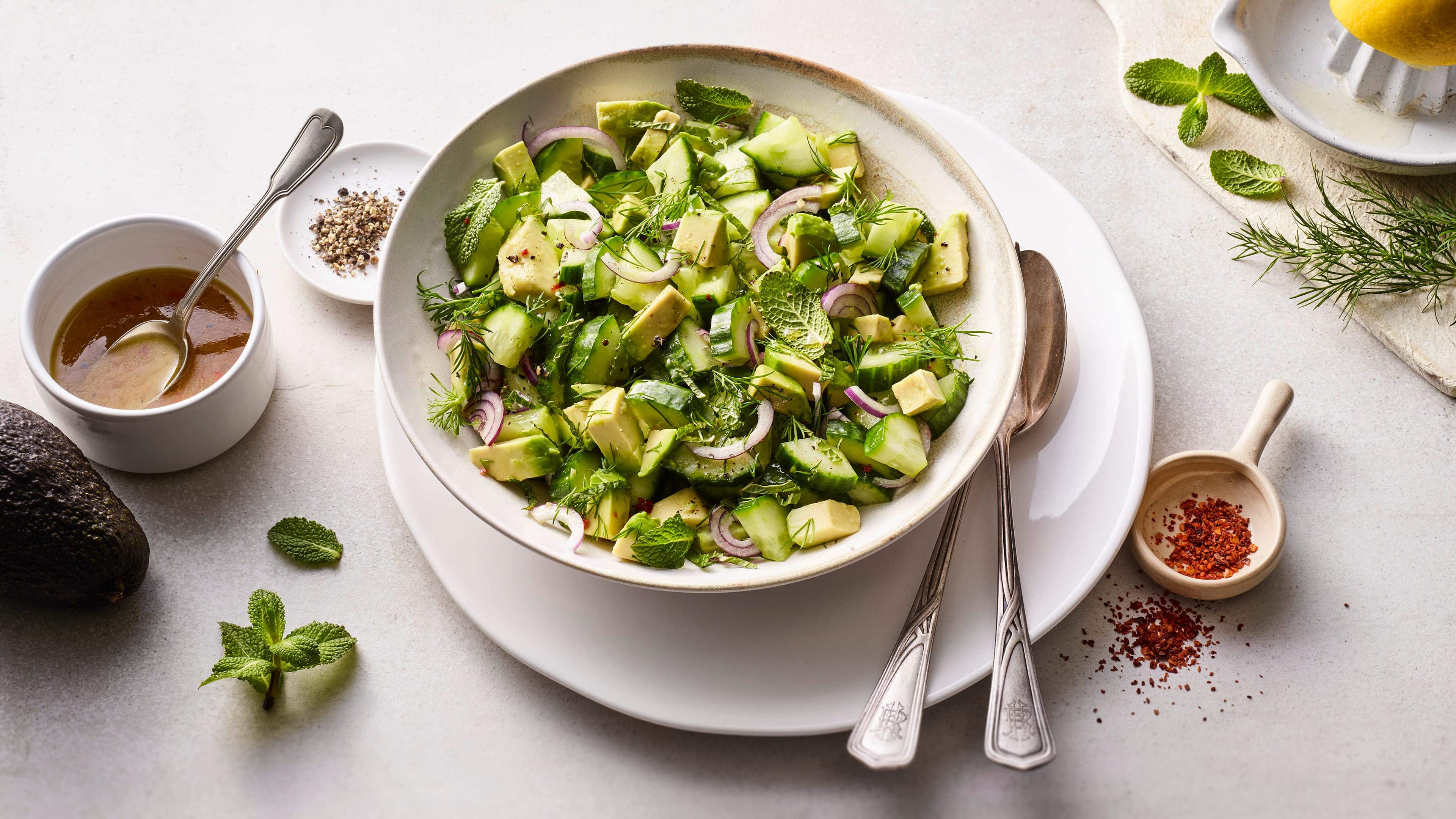 Avocado-Gurken-Salat Avocado-Gurken-Salat