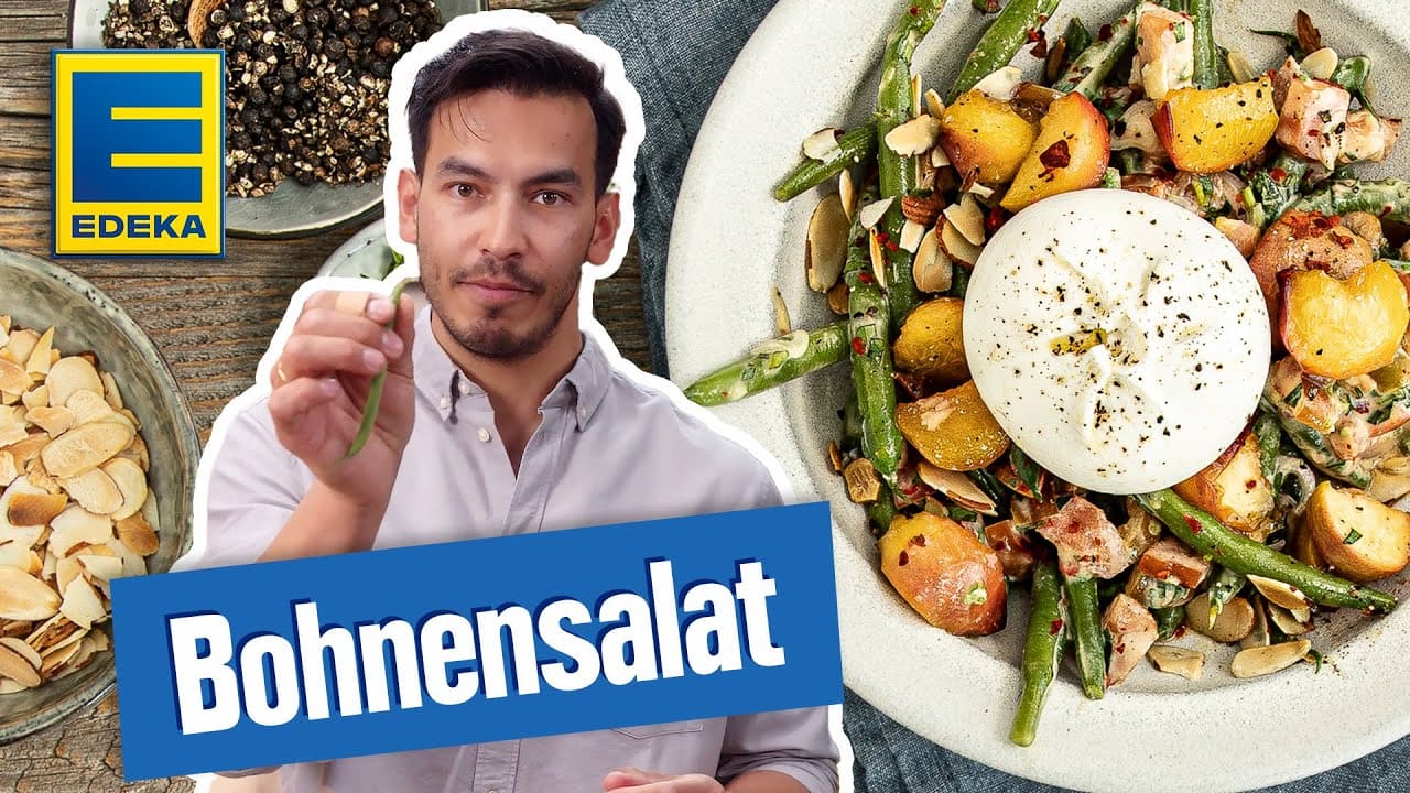 Bohnensalat Rezept YouTube Platzhalterbild für ein Video mit dem Titel 'Bohnensalat Rezept'.