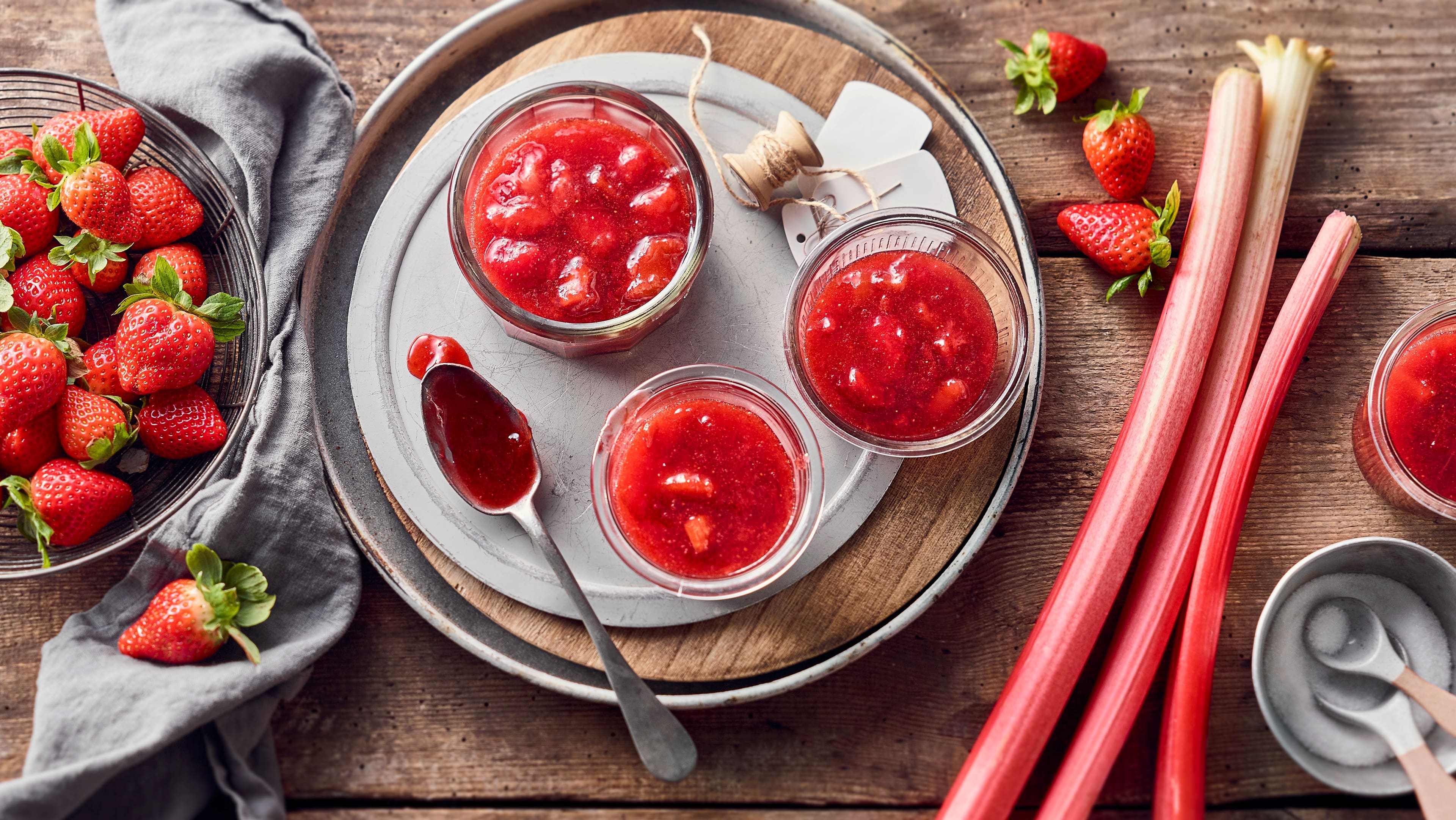 Erdbeer-Rhabarber-Marmelade Erdbeer-Rhabarber-Marmelade