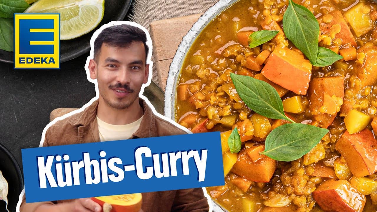 Kürbis-Curry YouTube Platzhalterbild für ein Video mit dem Titel 'Kürbis-Curry'.