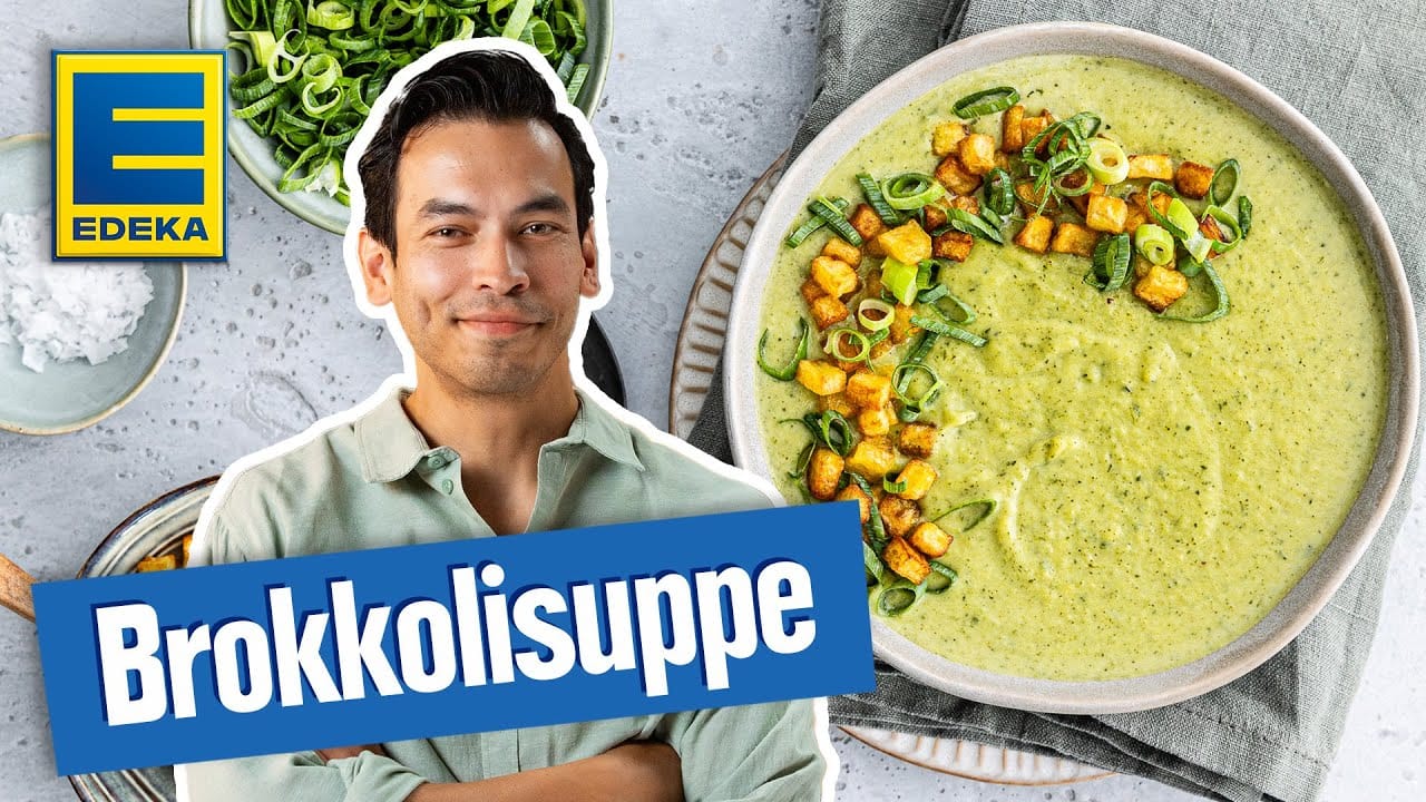 Cremige Brokkolisuppe YouTube Platzhalterbild für ein Video mit dem Titel 'Cremige Brokkolisuppe'.