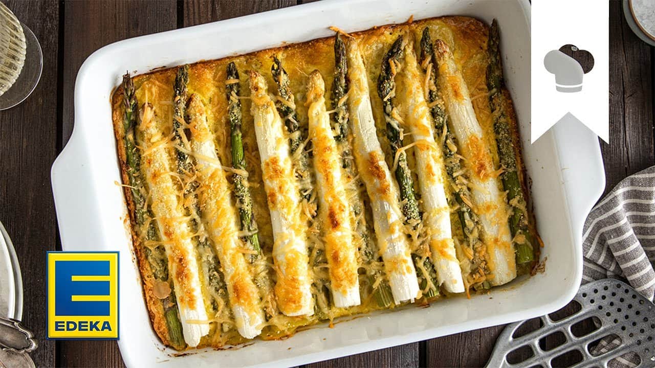 Spargelauflauf Rezept YouTube Platzhalterbild für ein Video mit dem Titel 'Spargelauflauf Rezept'.