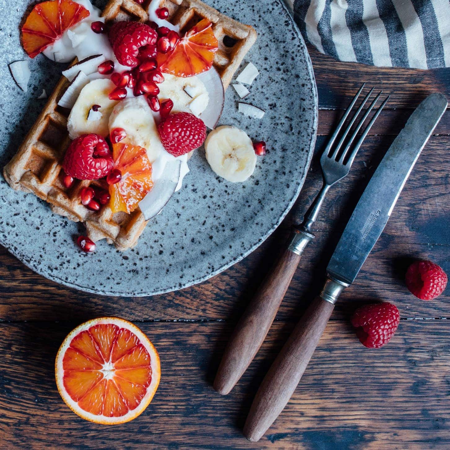Bananen Waffeln