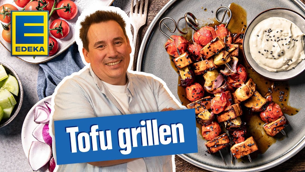 Tofu grillen YouTube Platzhalterbild für ein Video mit dem Titel 'Tofu grillen'.