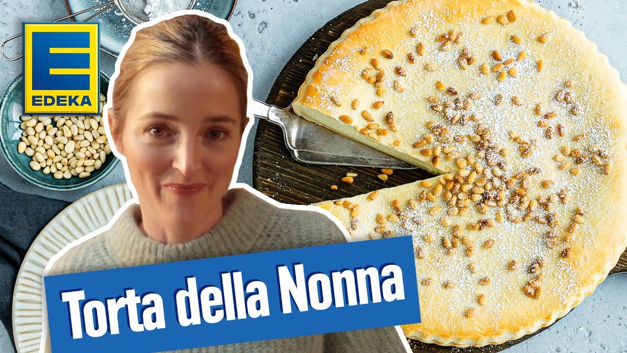 Torta della Nonna | Italienisches Kuchen Rezept YouTube Platzhalterbild für ein Video mit dem Titel 'Torta della Nonna | Italienisches Kuchen Rezept'.