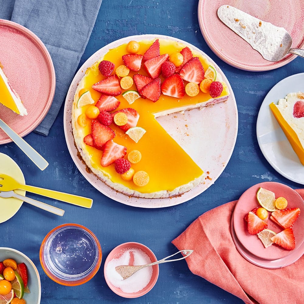 Erdbeer-Maracuja-Cheesecake