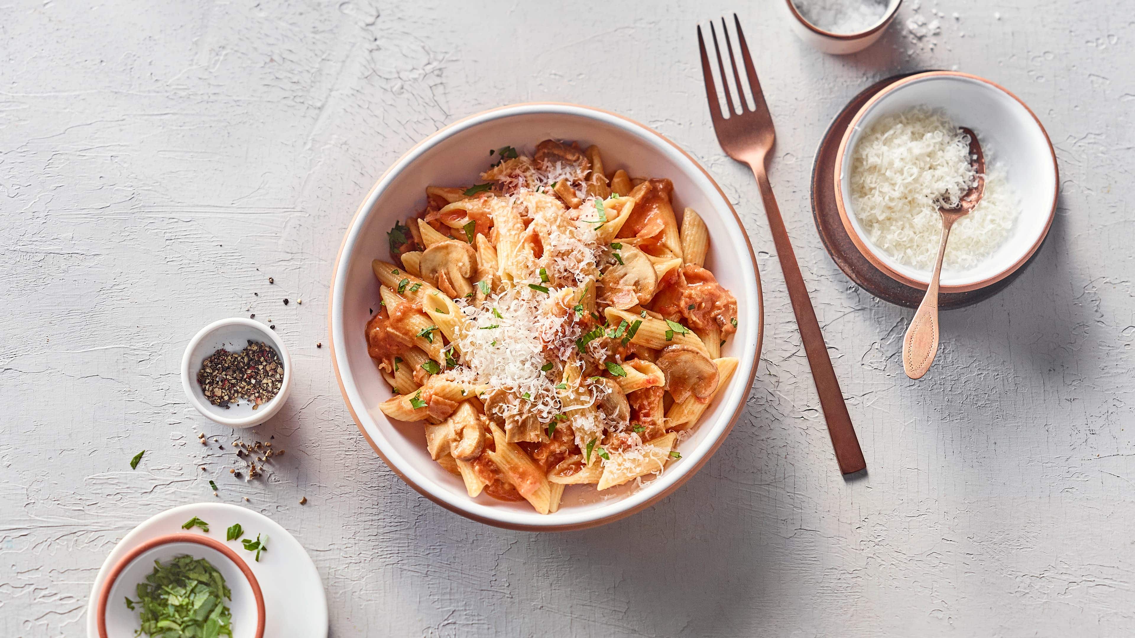 Penne Boscaiola Penne Boscaiola