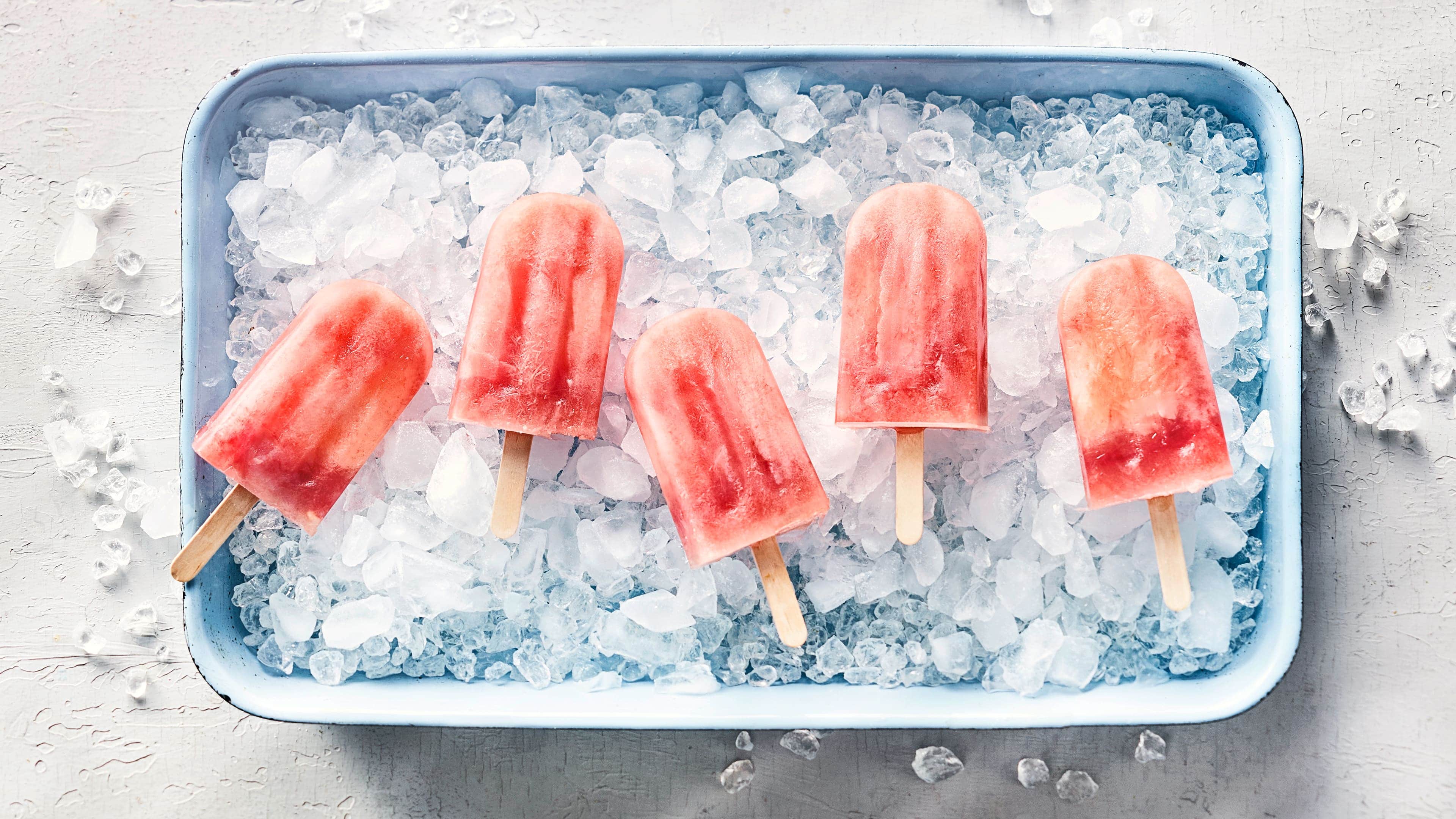 Wassermelonen-Eis am Stiel Wassermelonen-Eis am Stiel