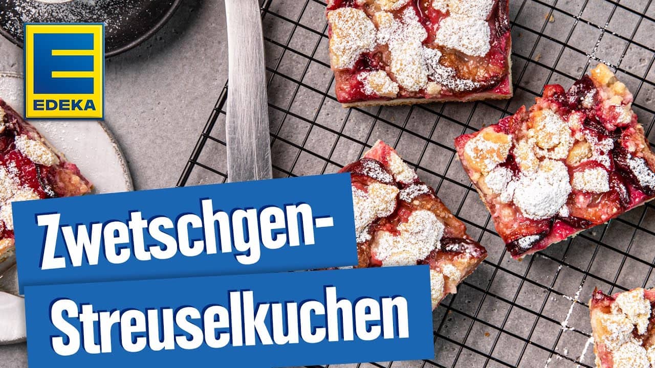 Zwetschgenkuchen YouTube Platzhalterbild für ein Video mit dem Titel 'Zwetschgenkuchen'.