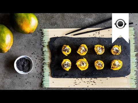 Süßes Mango-Sushi YouTube Platzhalterbild für ein Video mit dem Titel 'Süßes Mango-Sushi'.