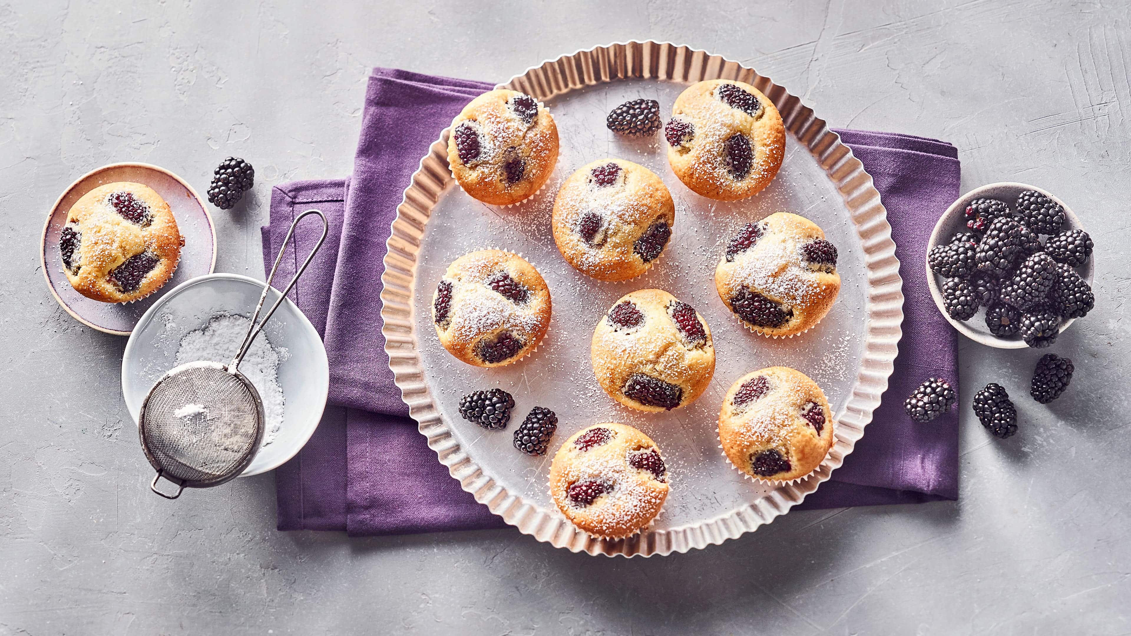 Brombeer Muffins Brombeer Muffins