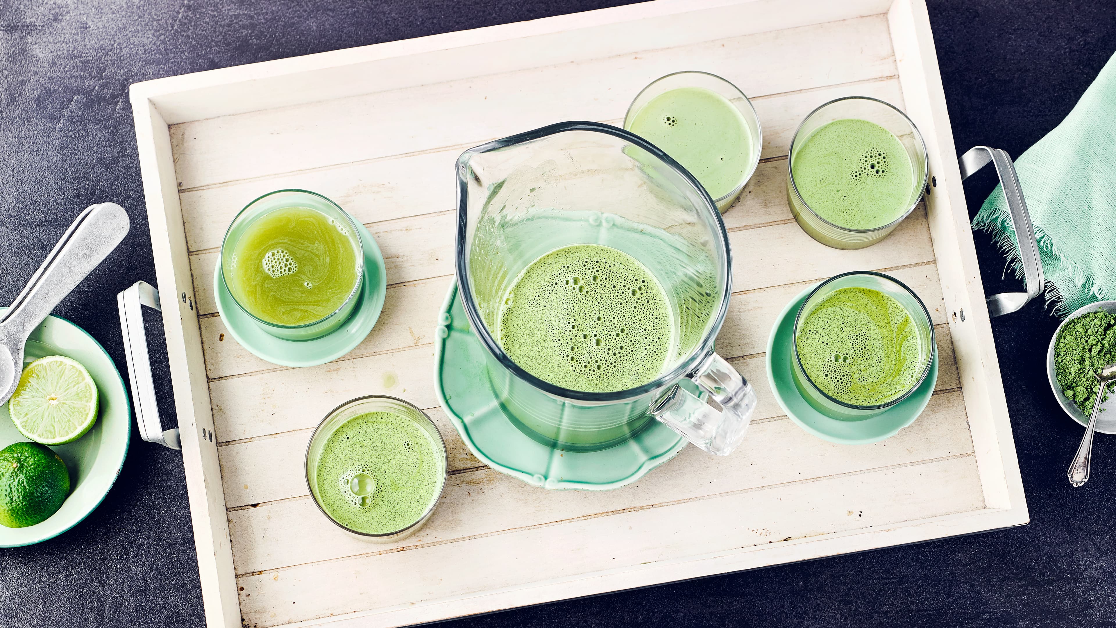 Apfel-Matcha-Saft Apfel-Matcha-Saft