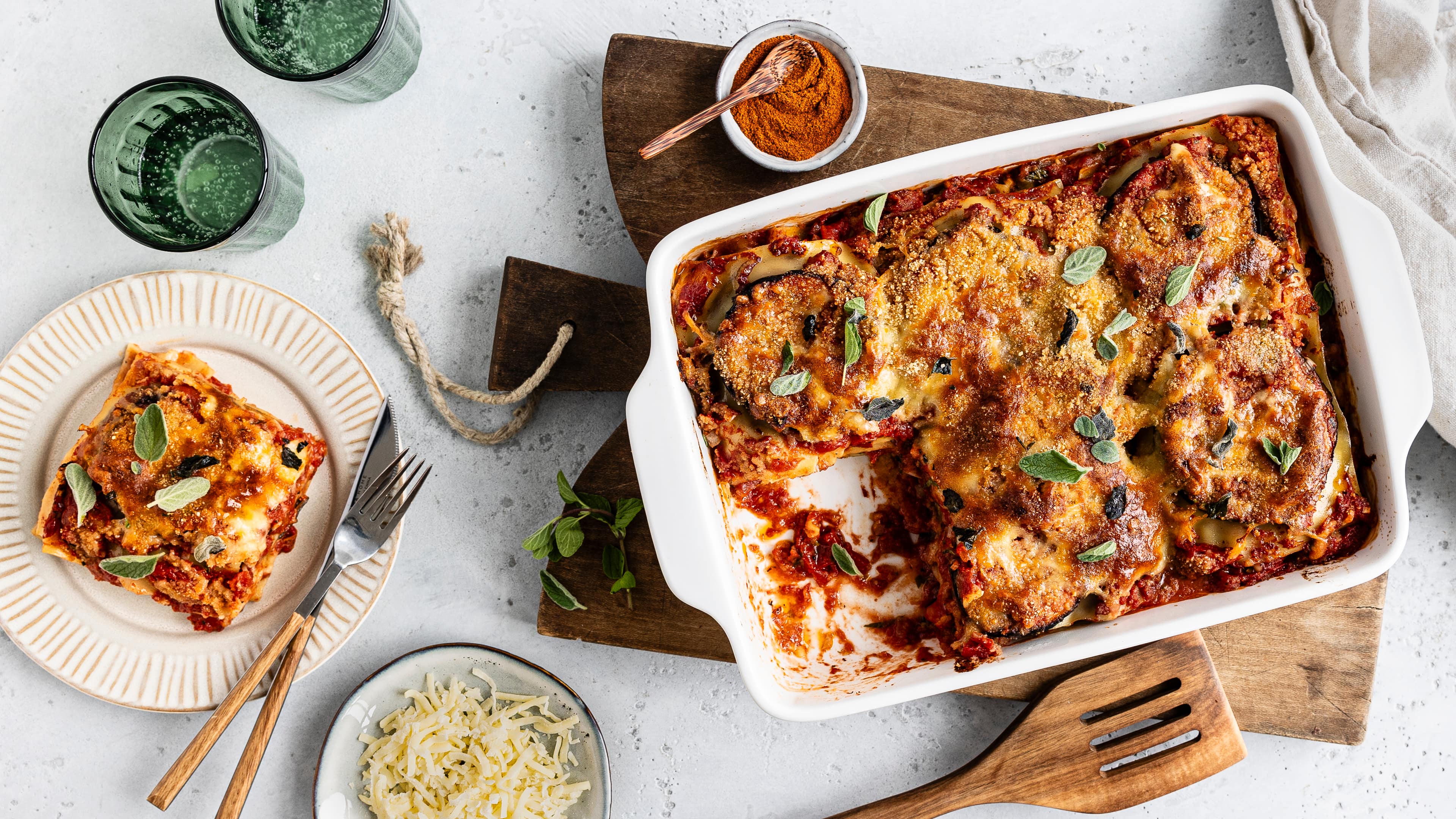 Auberginen-Lasagne Auberginen-Lasagne