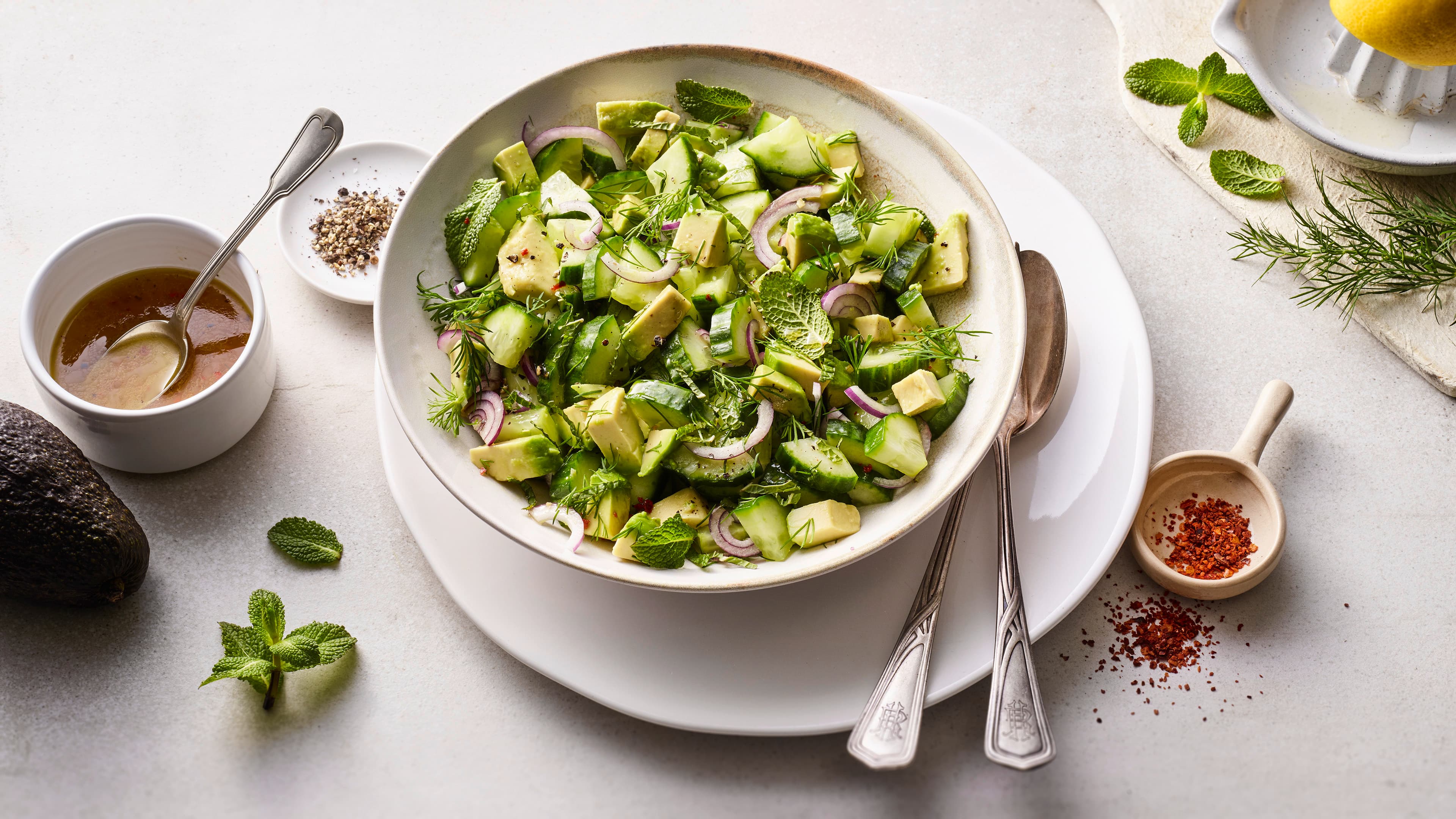 Avocado-Gurken-Salat Avocado-Gurken-Salat