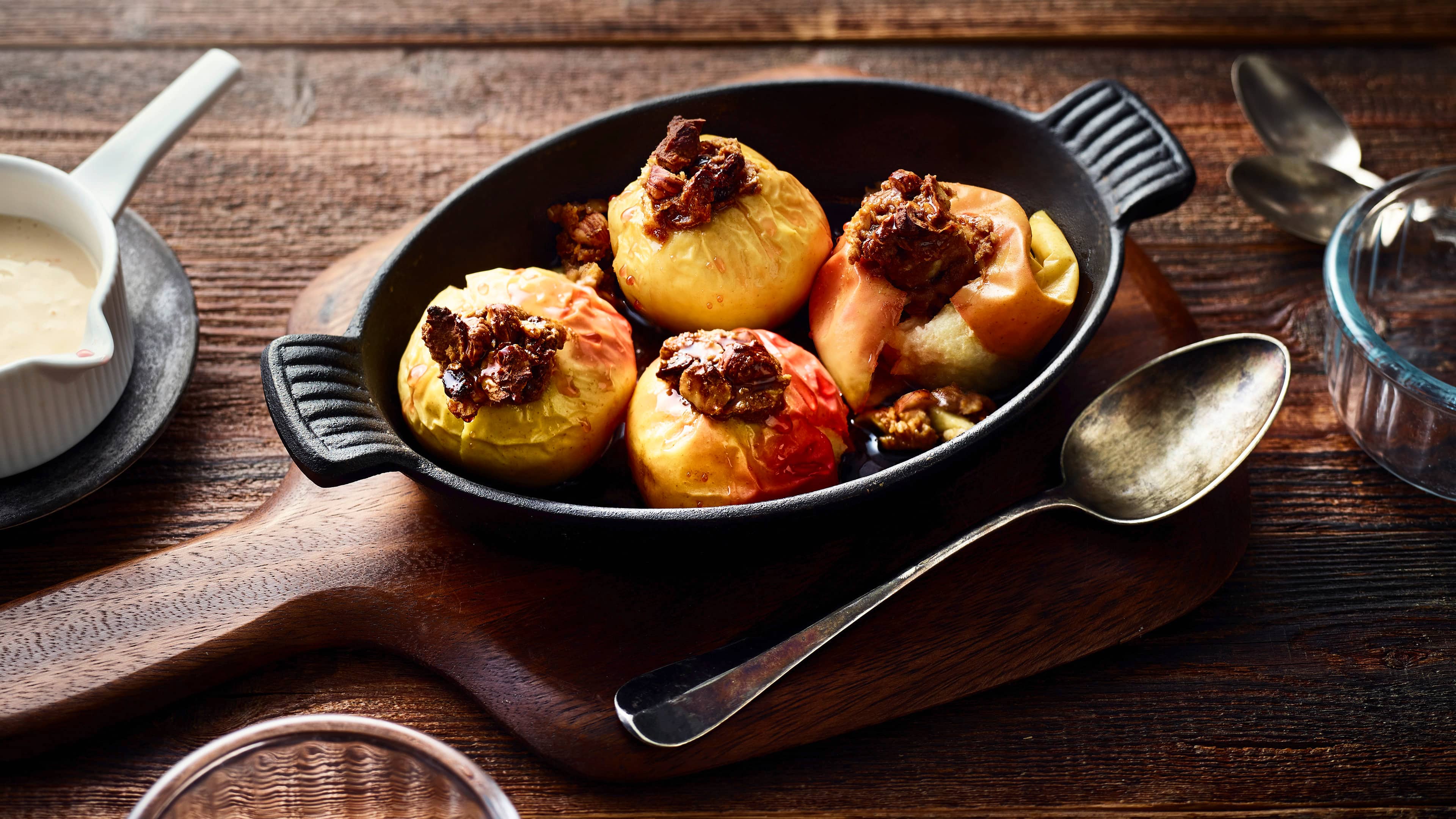 Bratapfel mit Vanillesoße Bratapfel mit Vanillesoße