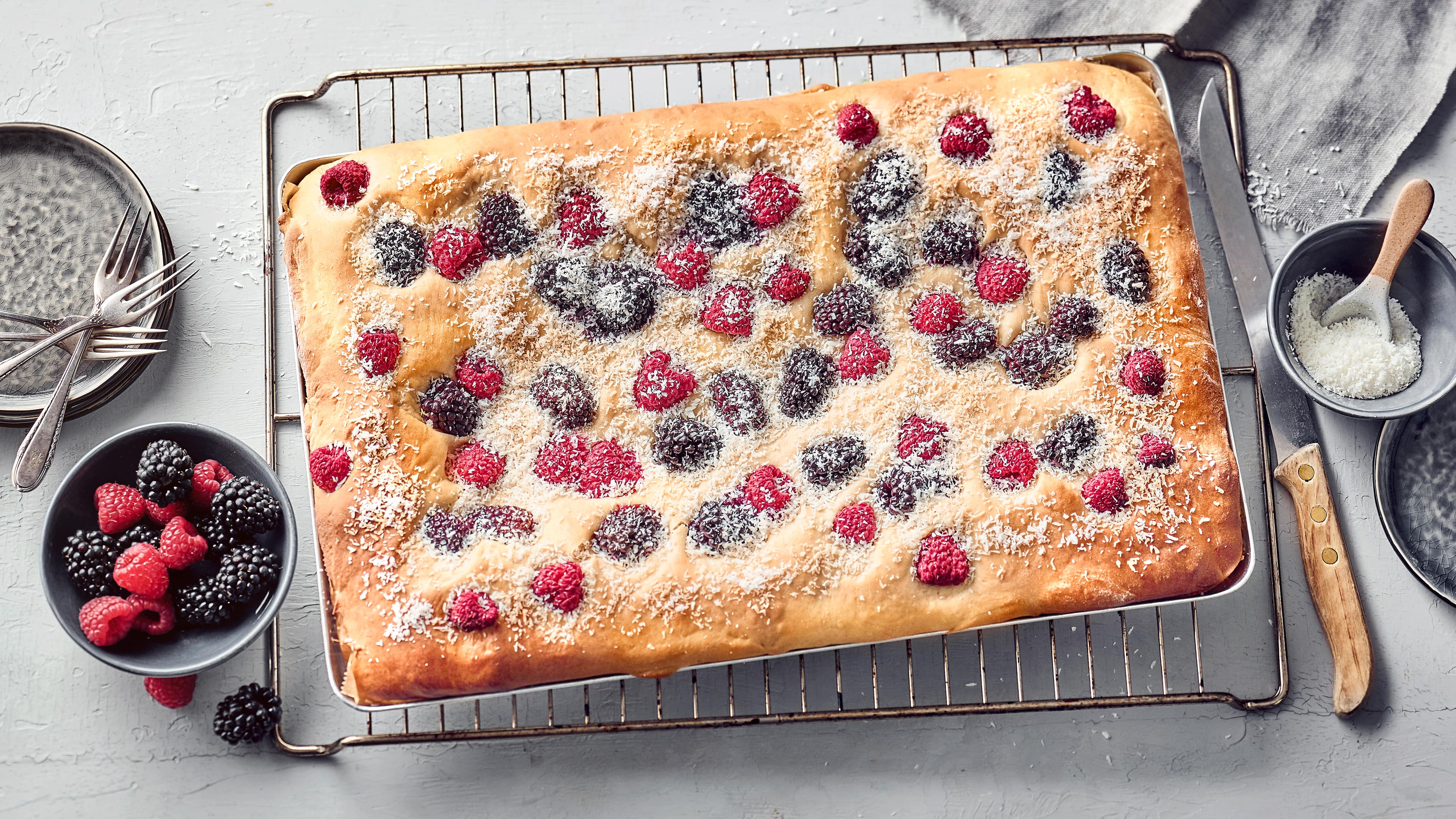 Brombeer-Himbeer-Kuchen Brombeer-Himbeer-Kuchen