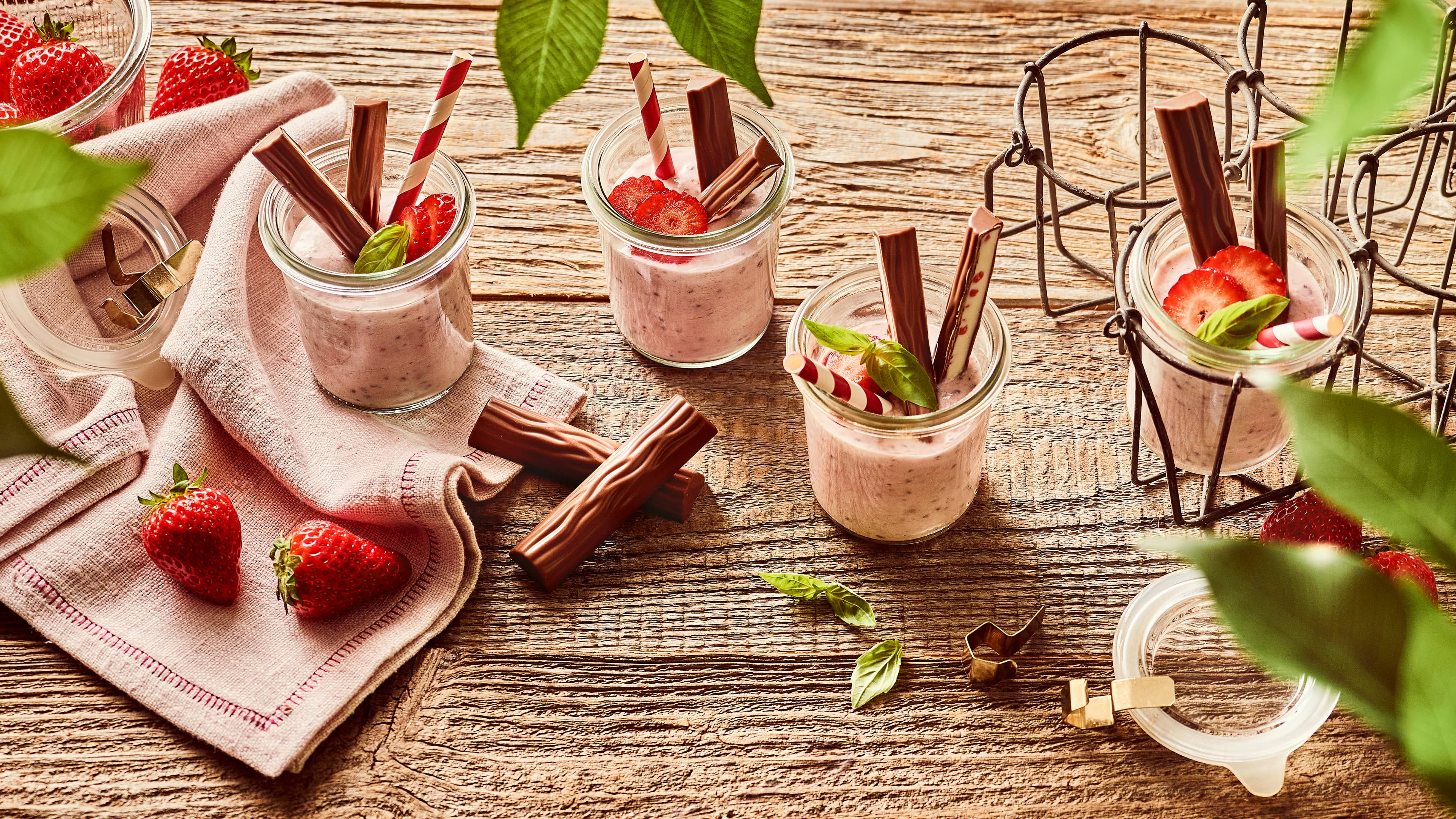 Erdbeer-Chia-Trinkjoghurt mit Yogurette® Erdbeer-Chia-Trinkjoghurt mit Yogurette®