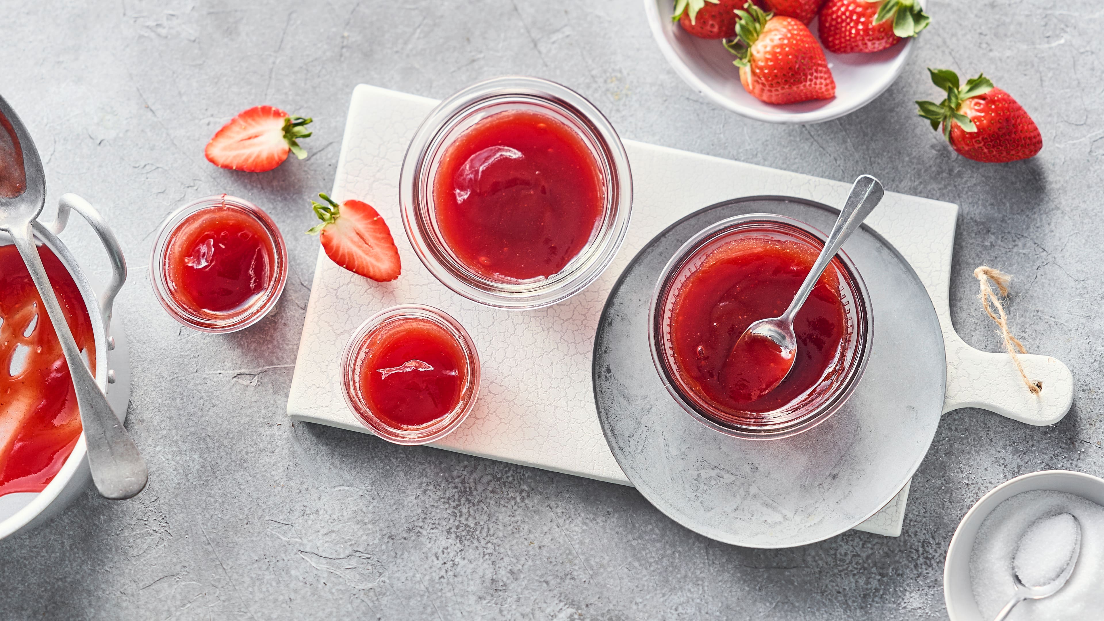 Erdbeer-Holunderblüten-Marmelade Erdbeer-Holunderblüten-Marmelade