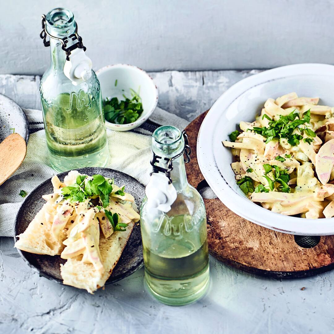 Leberkäs-Burger Leberkäs-Burger