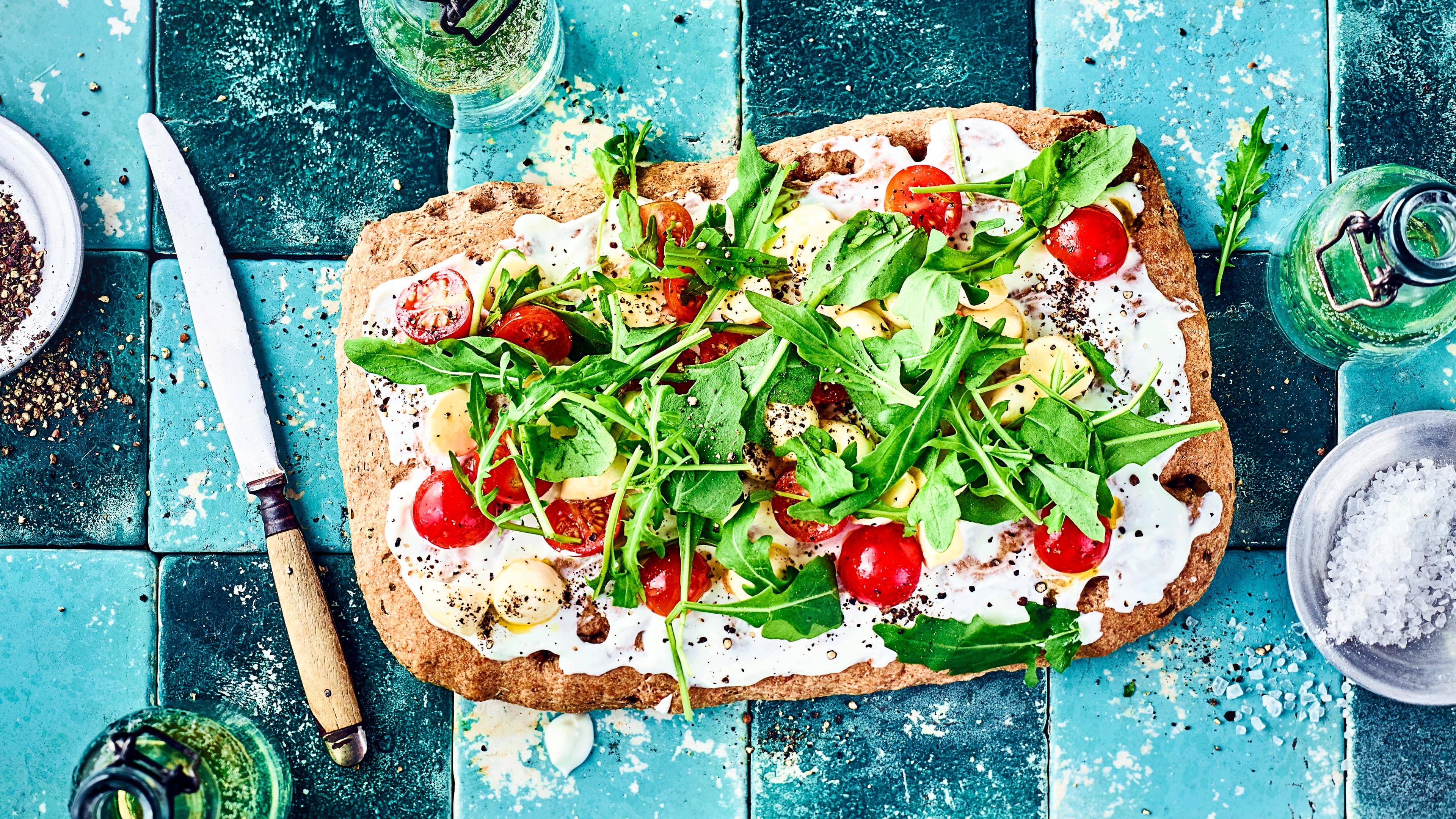 Focaccia mit Rucola Focaccia mit Rucola