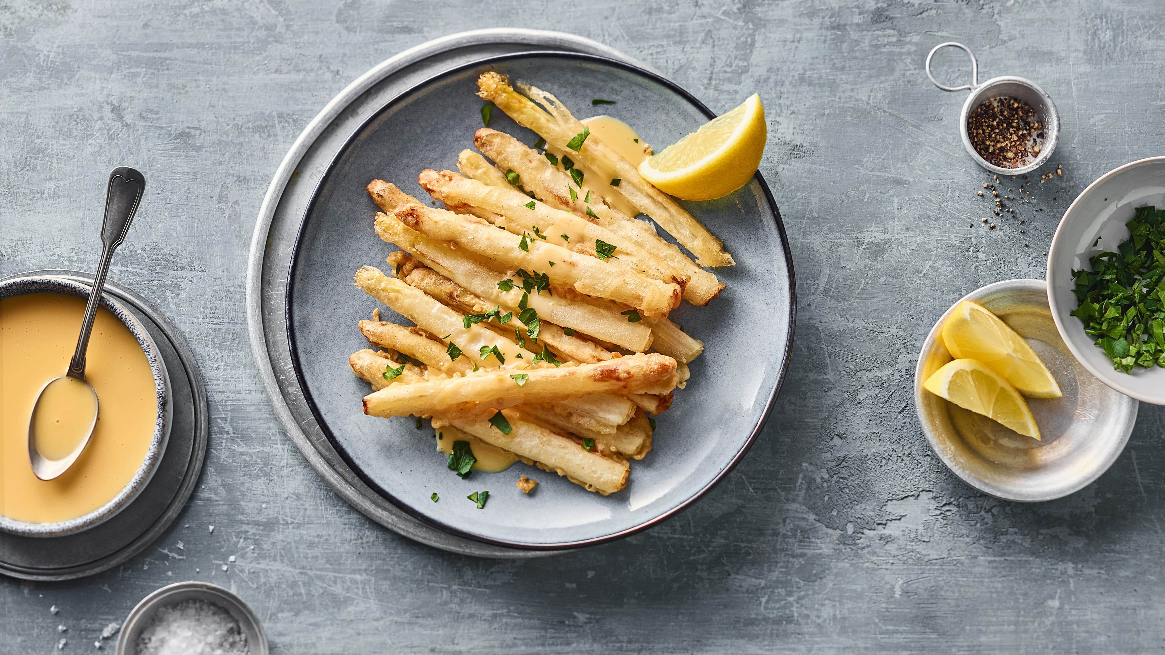 Frittierter Spargel Frittierter Spargel