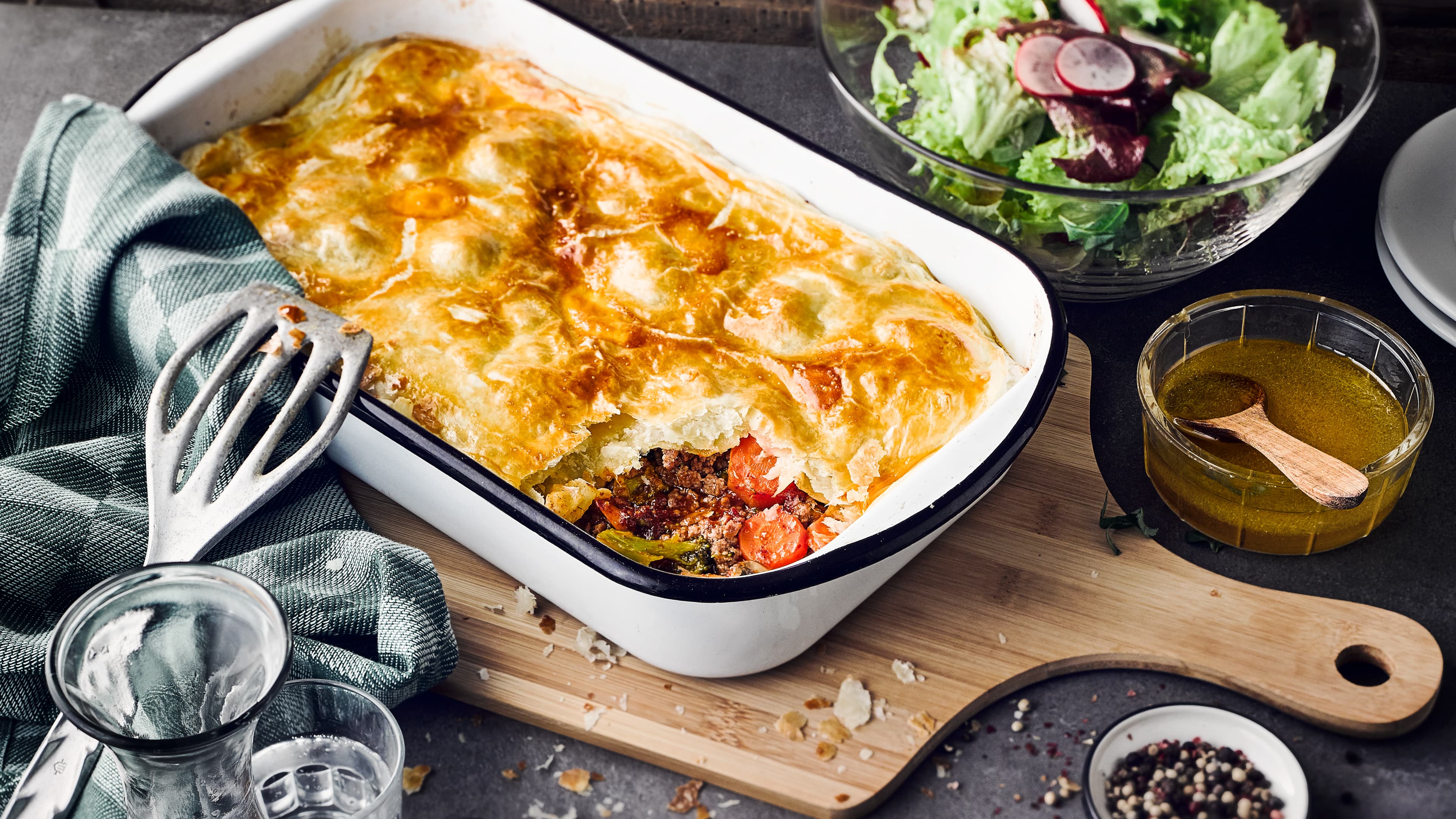 Gemüse-Hackfleischauflauf Gemüse-Hackfleischauflauf